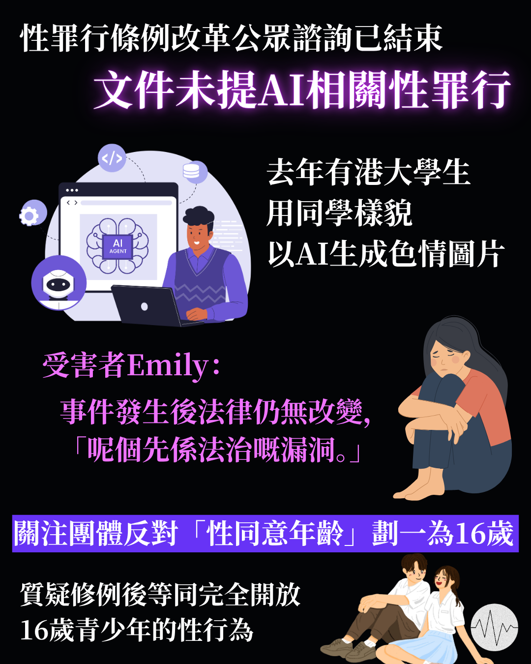性罪行條例改革諮詢文件未提及AI相關性罪行