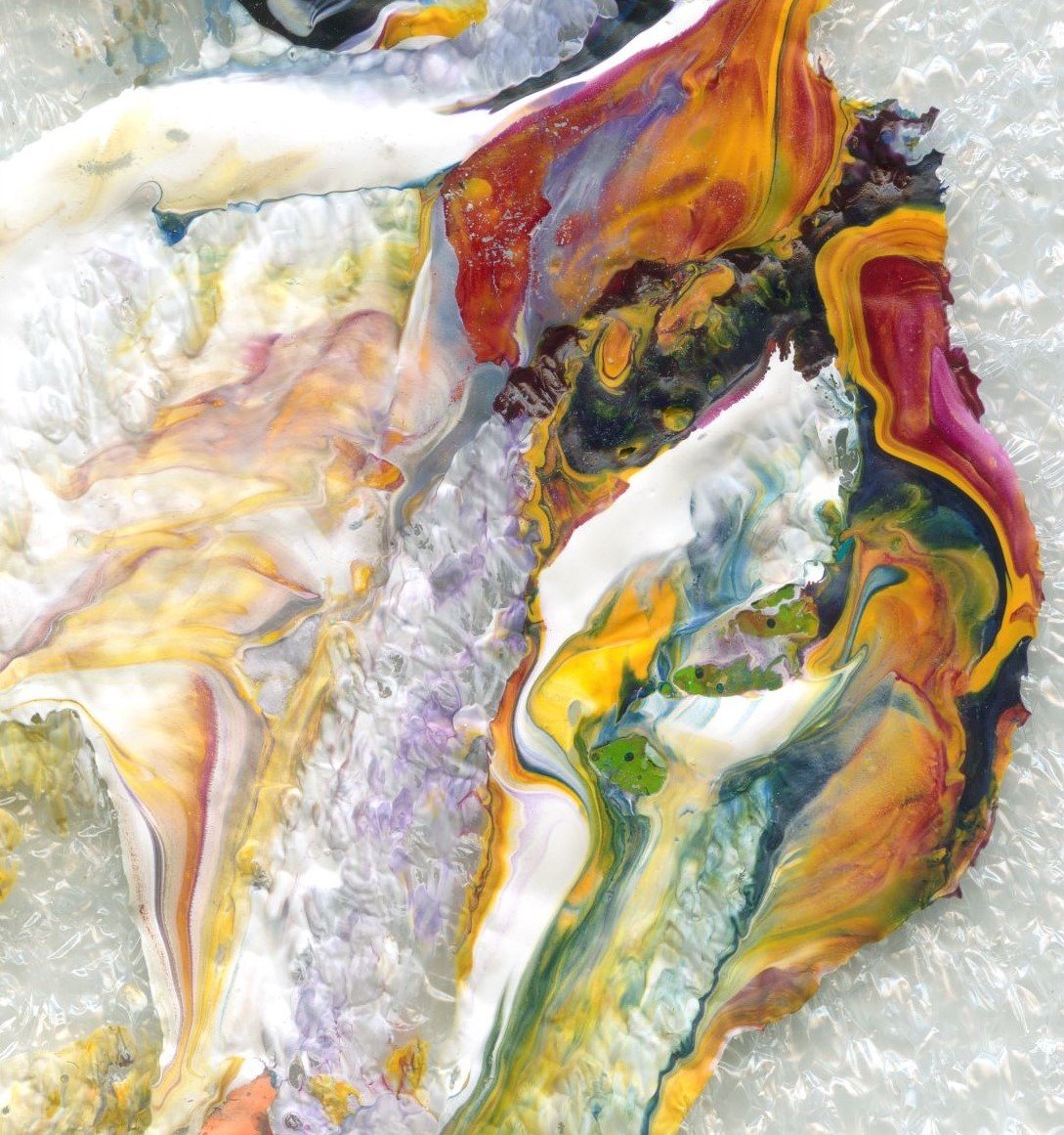 Artwork By Rob Kain, Angelsea Artist, Australia - A dreamy, marble-like texture with magnificent pops of color in Sophia.