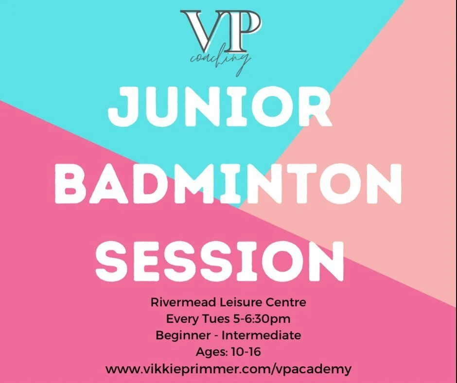 🚨NEW JUNIOR BADMINTON SESSION🚨

I am really excited to announce I will be running a junior badminton session starting in September. It is a coached session at Rivermead Leisure Centre aimed at beginners/intermediate players aged between 10-16. 

Pl