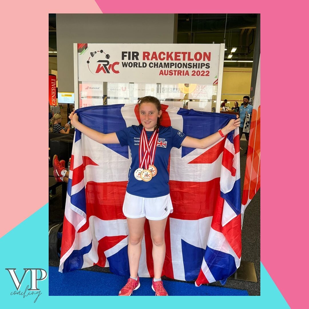 📣U16 Doubles World Champion - Racketlon🎉👏

Last week Holly represented Great Britain in her first Racketlon World Championships. She absolutely smashed it and came home with 3 medals!

🥇u16 girls doubles world champion
🥈u18 girls singles bronze 