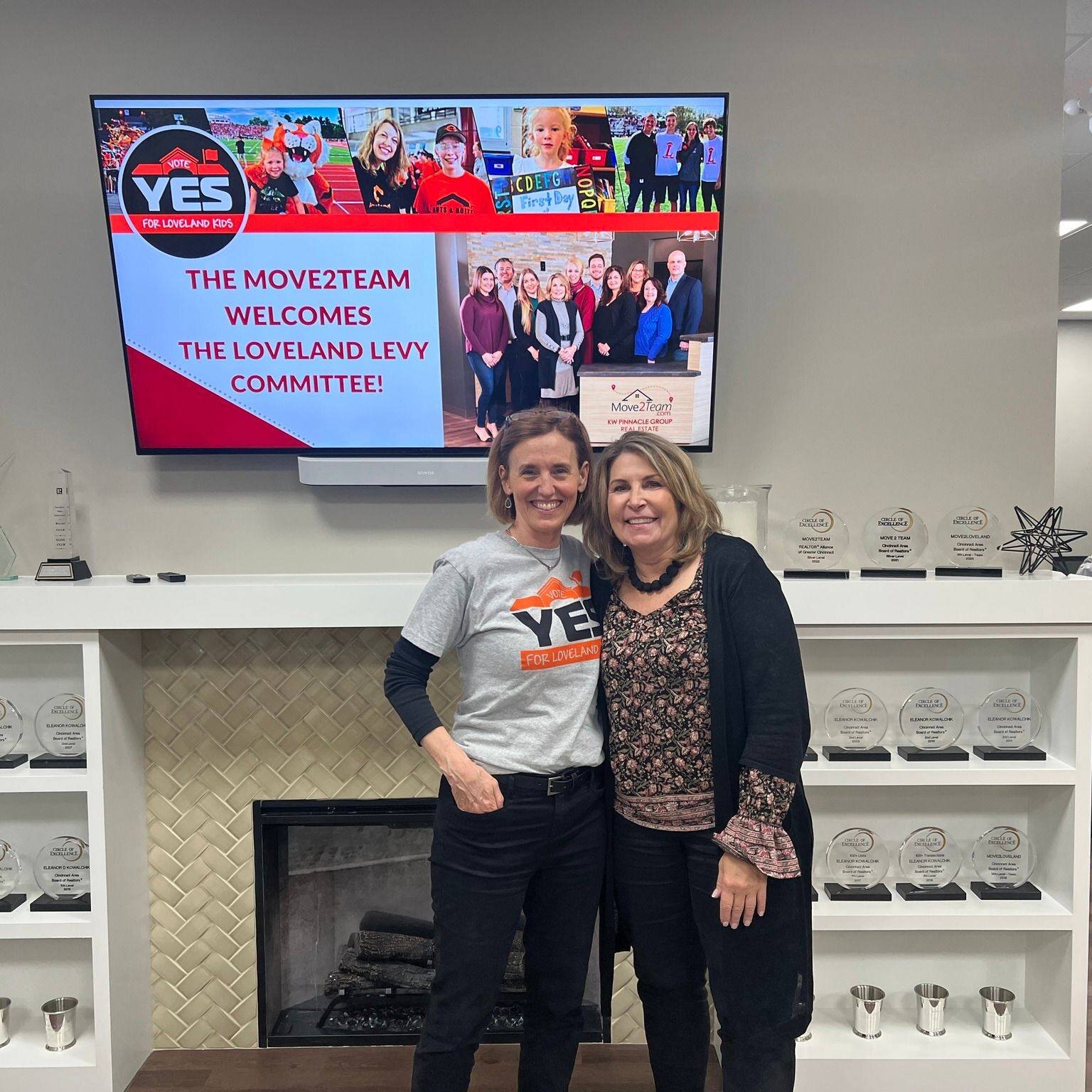 A special thanks to Ellie Kowalchik, Realtor - Keller Williams Pinnacle Group for hosting our phone banking volunteers in her team's beautiful new office space and to Sam David of Loveland LaRosa's for supplying dinner for all our of phone bankers!  