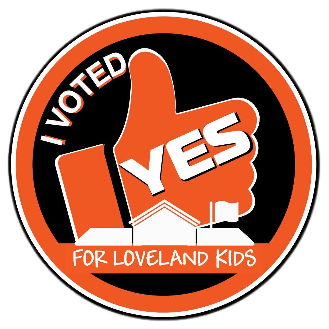 Today is the day!  Get out and VOTE YES for Loveland kids and community! The time is NOW!  Polls are open from 6:30 am to 7:30 pm. Check your polling location via the link in our profile.

Be sure to show your support by changing your profile picture