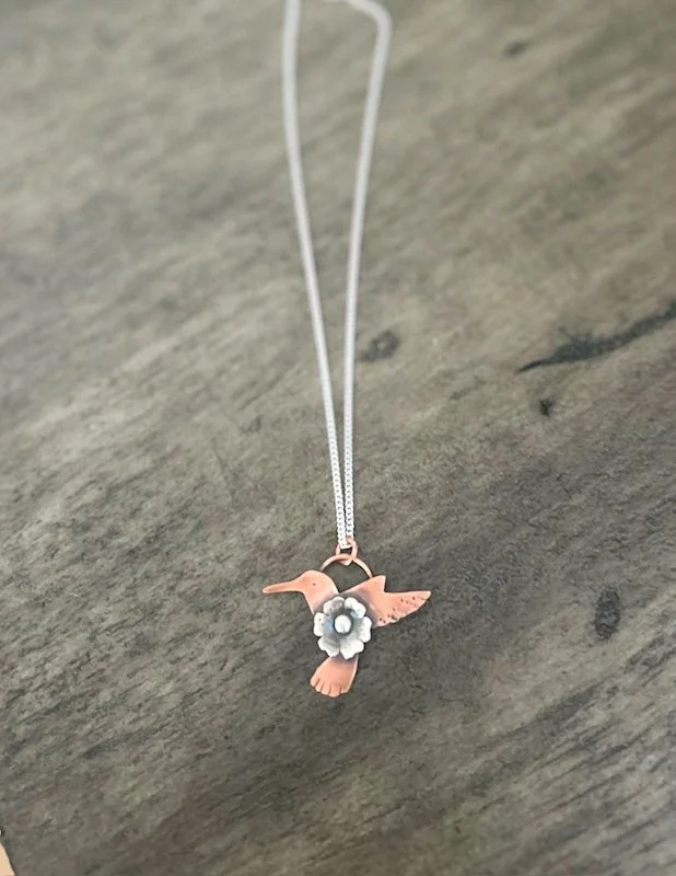 Hummingbird 2-Tone Pendant