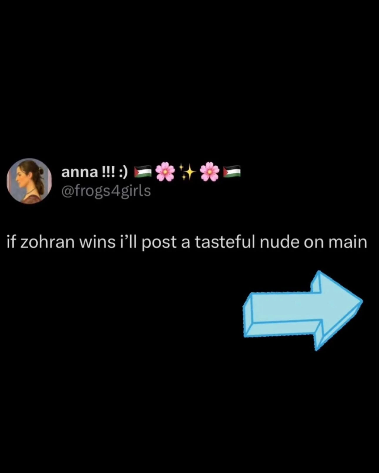 Welp, I&rsquo;m no liar (anymore)! 

A sincere thank you to everyone who worked tirelessly to support @zohrankmamdani&rsquo;s campaign, and to those who voted and contributed to *our* epic win. ALL POWER TO THE PEOPLE.