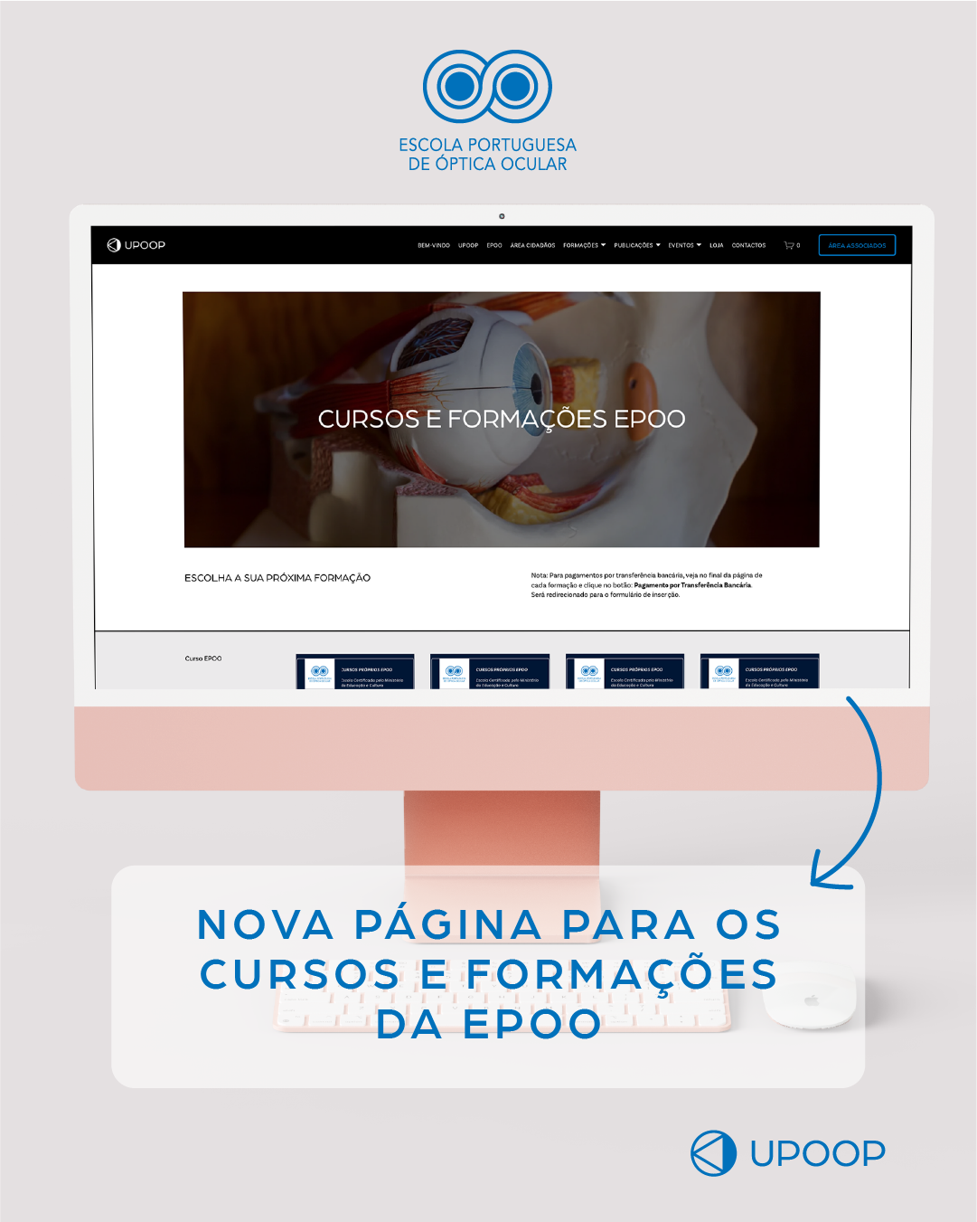 Nova Página Cursos e Formações EPOO