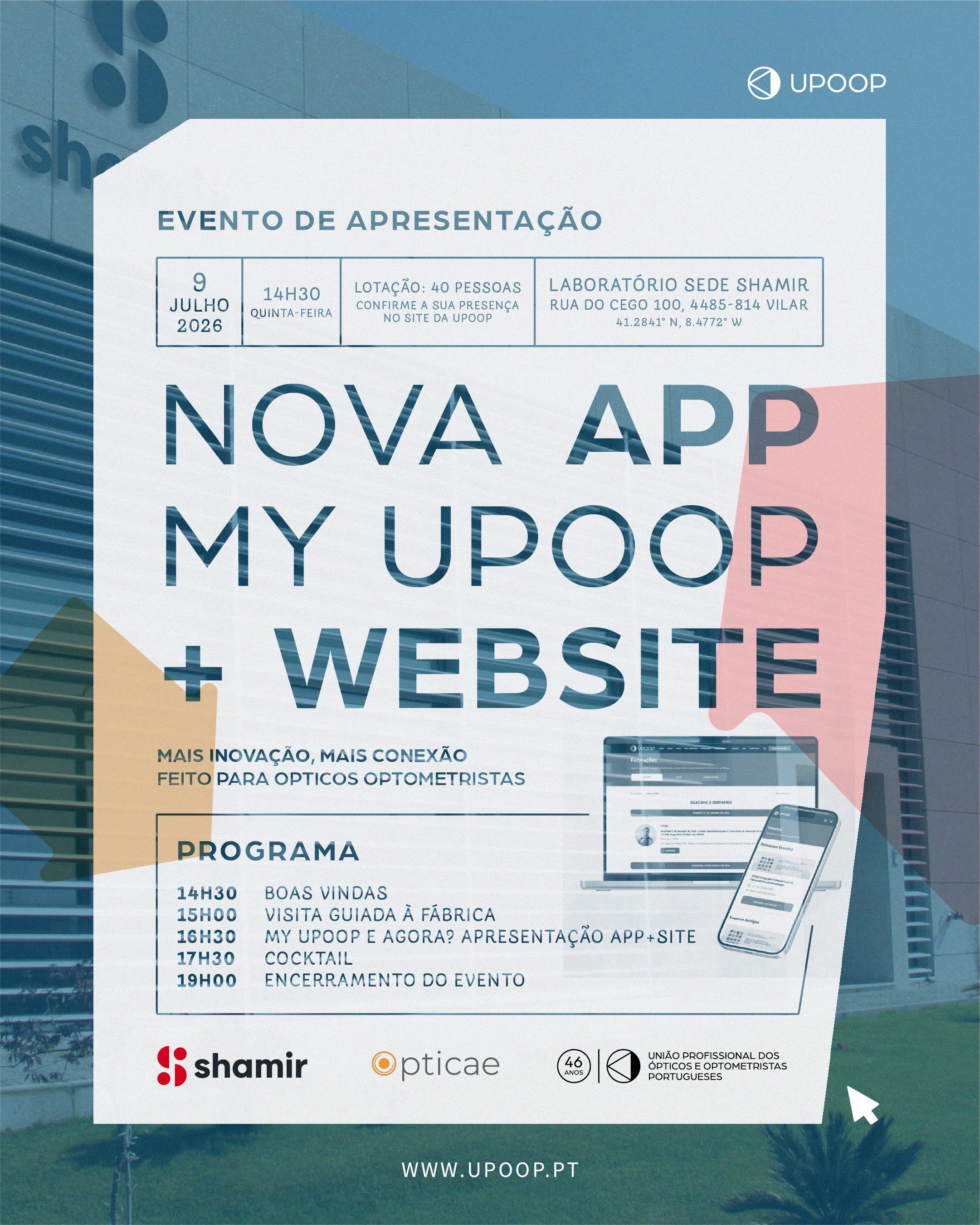 Nova APP e novo site da UPOOP