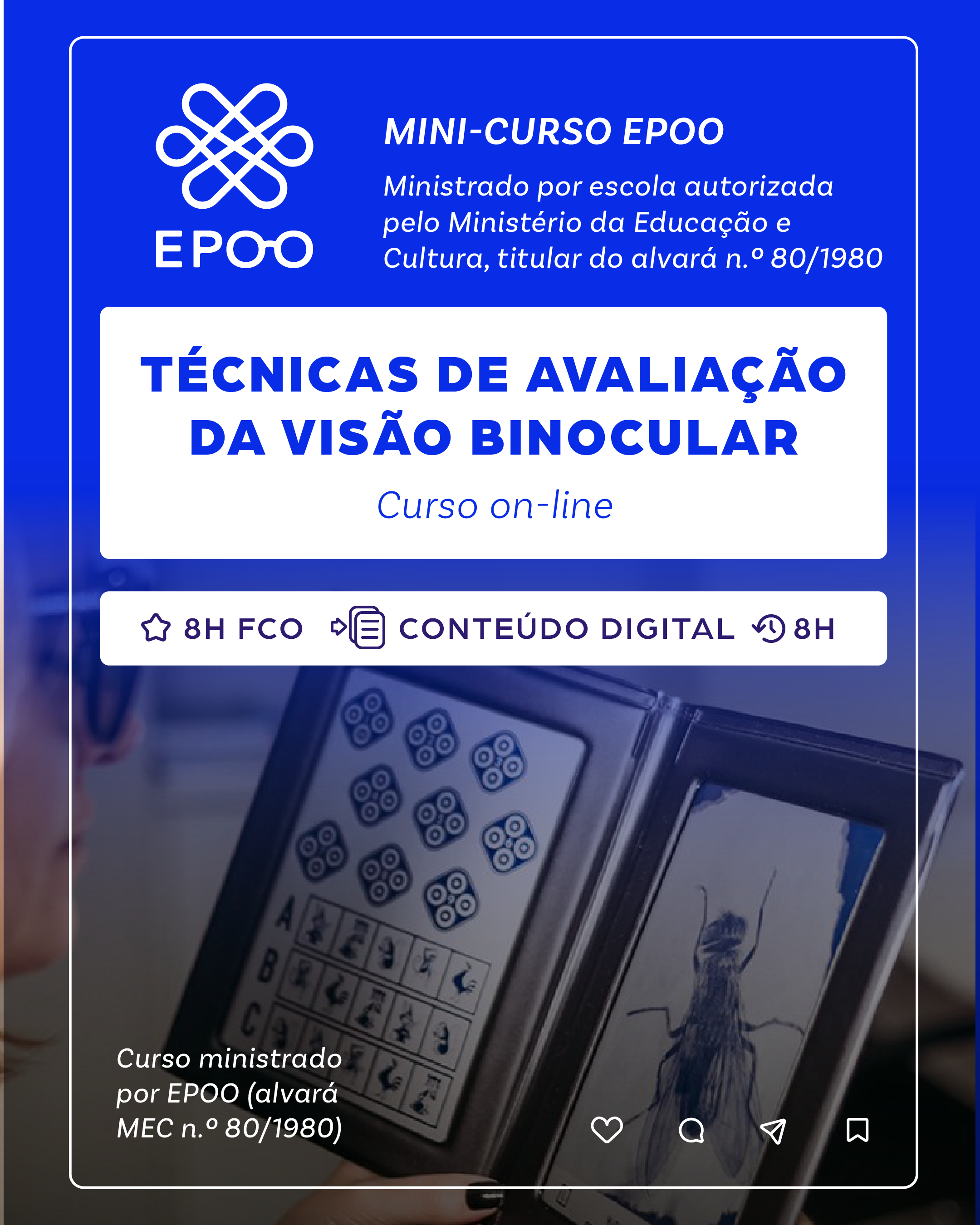 Curso Técnicas de Avaliação da Visão Binocular