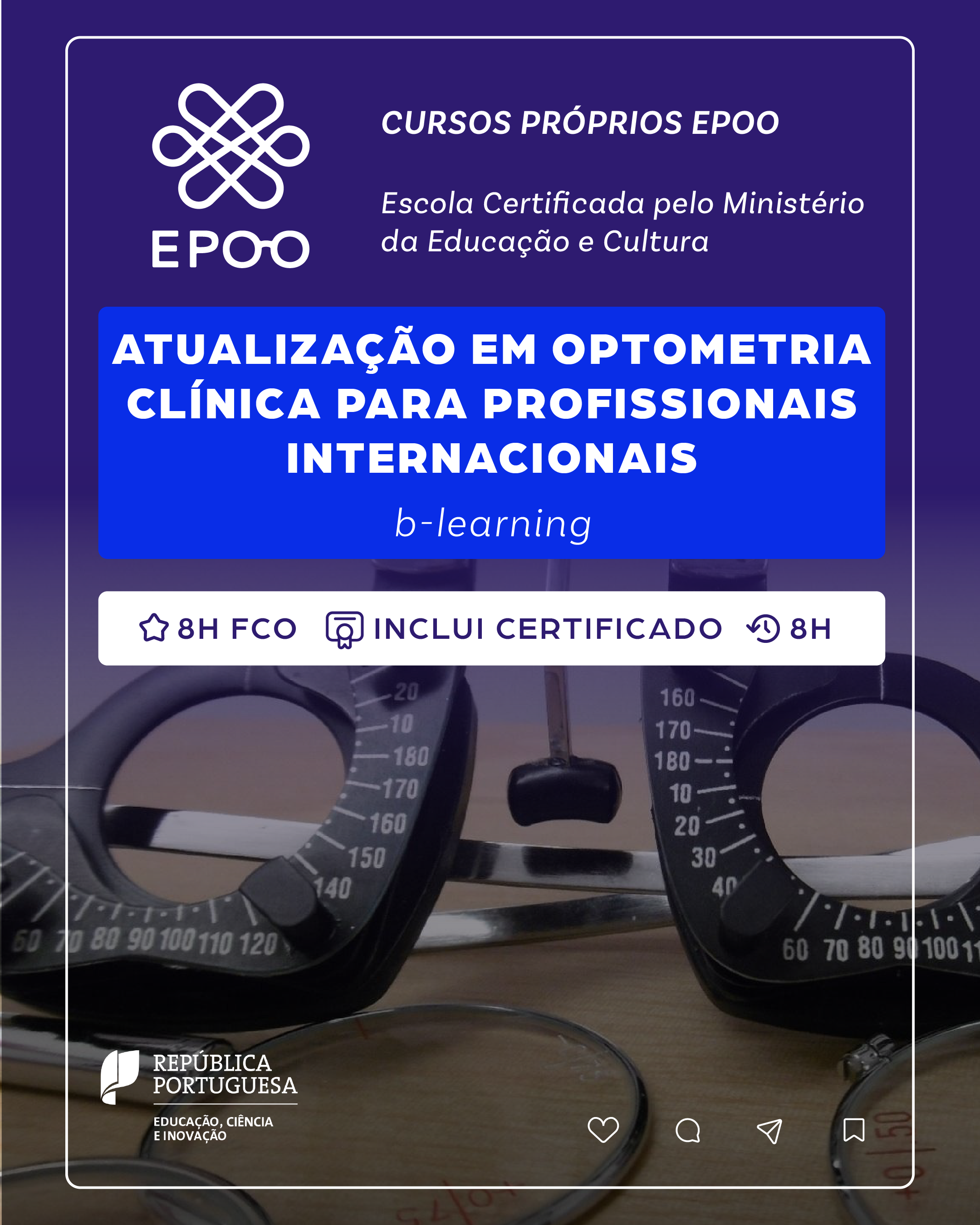Curso de Atualização em Optometria Clínica para Profissionais Internacionais