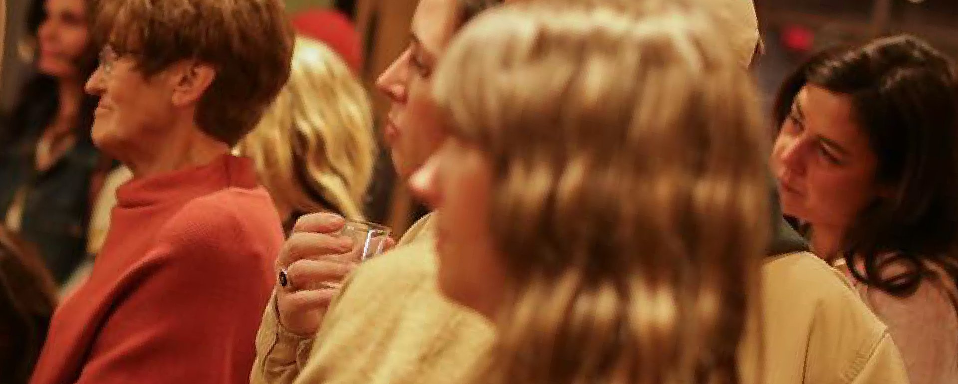 A crowd at Nic & Maude's store