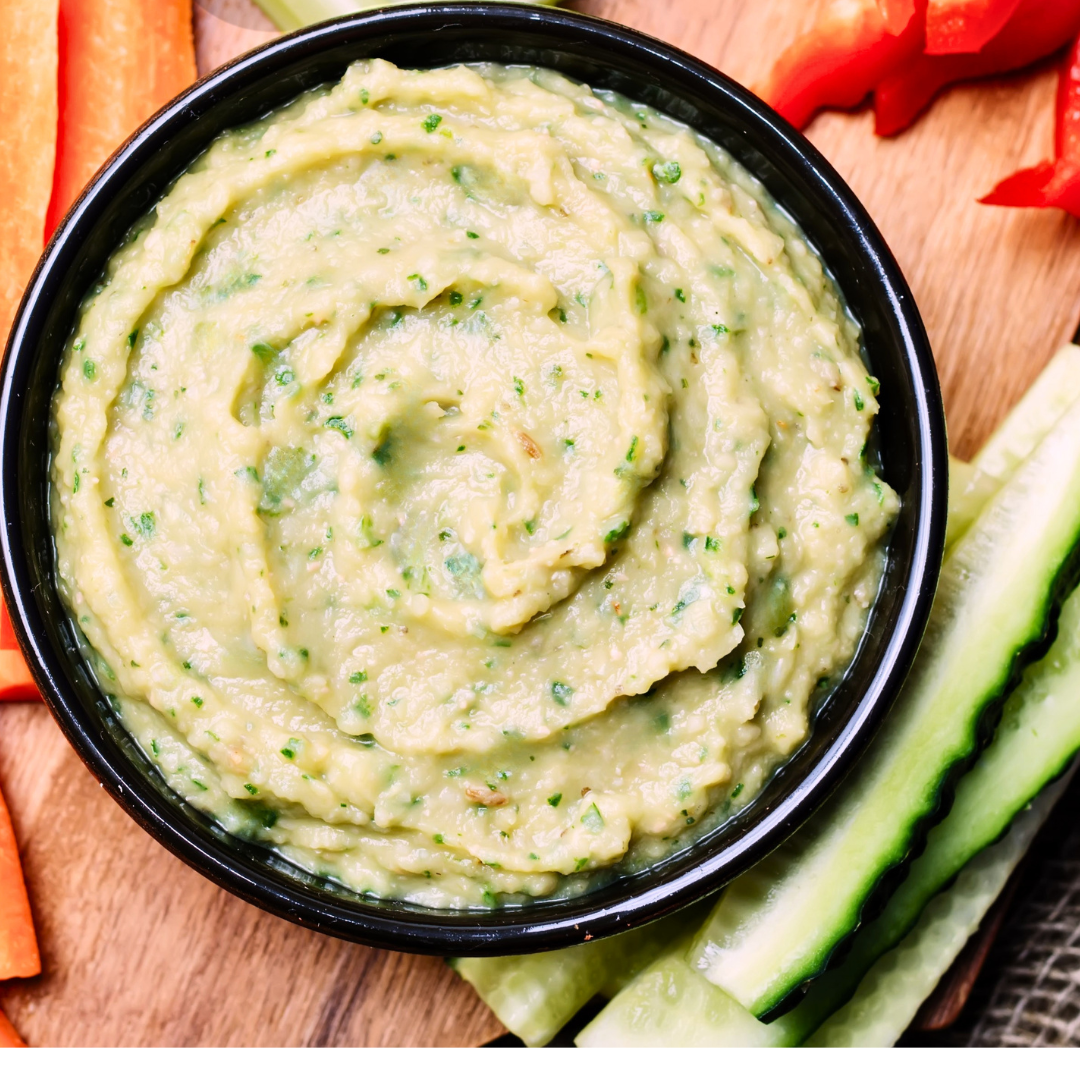 white bean dip with scallions recipe from findingmyfierce.com