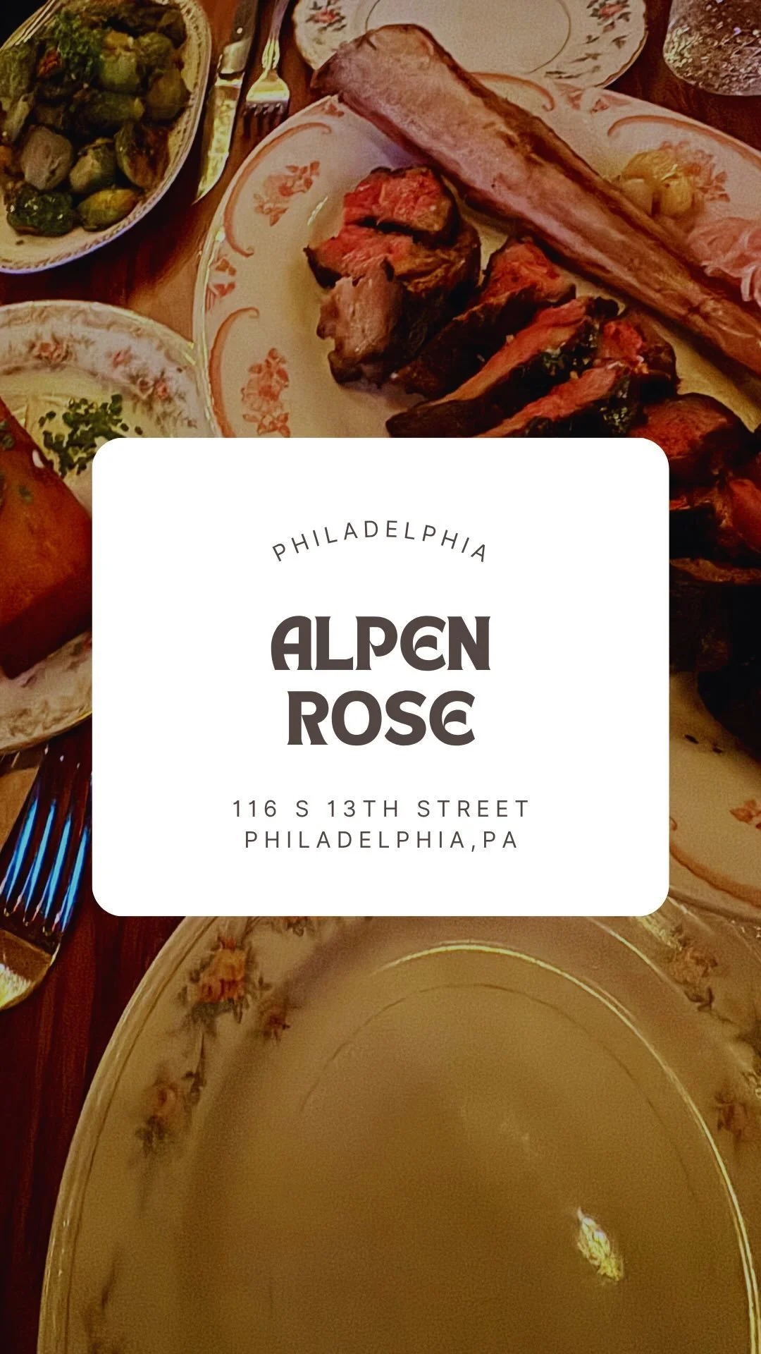 Alpen Rose might just be my new love language 🥩✨ From perfectly cooked steaks to decadent desserts, every bite was chef’s kiss 🤌 Cozy, intimate, and oh-so-Philly—already planning my next visit.
.
.
.
#AlpenRose #PhillyEats #PhillyFoodie
