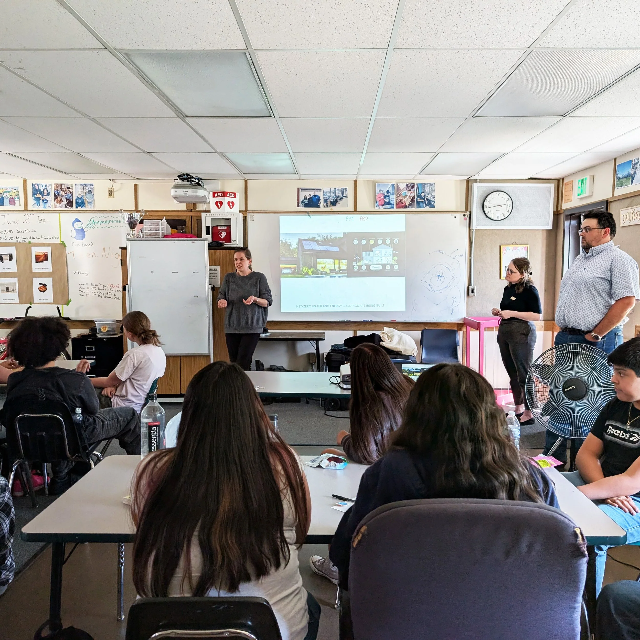 We had the opportunity to visit with the Boys &amp; Girls Club of Skagit County at LaVenture Middle School to share how architects have been making buildings more sustainable, discuss water and power use, analyze how AI innovation and data centers ar