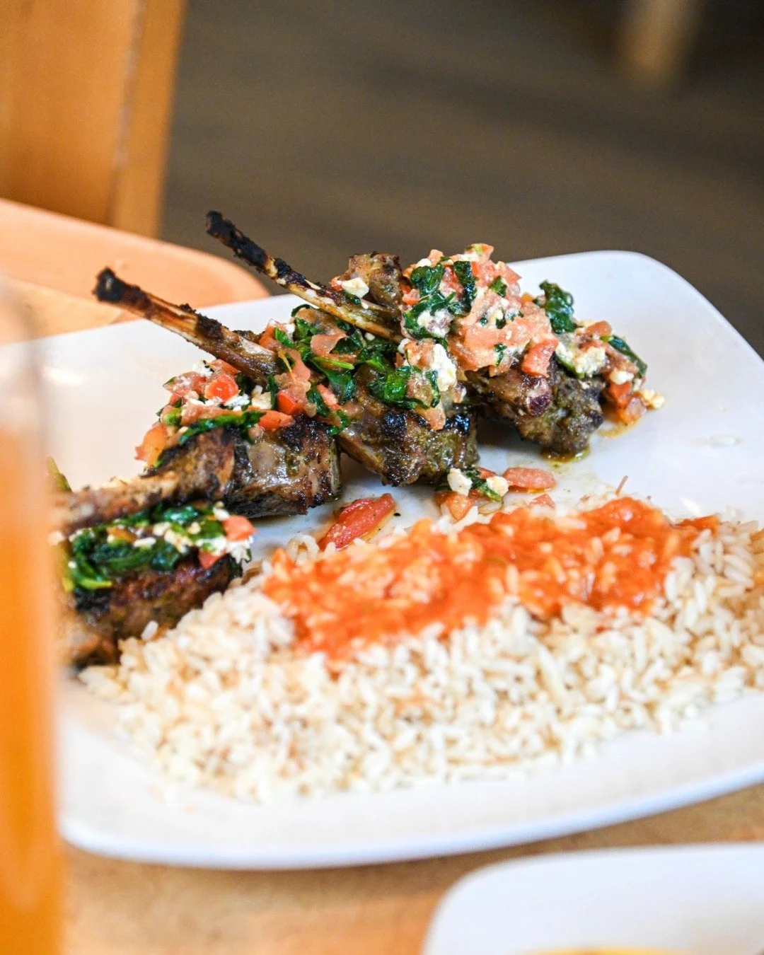 If you&rsquo;re craving something flavorful, comforting, and cooked just right&hellip; this is it 👏🔥

Our lamb chops are grilled to perfection and topped with fresh, vibrant flavors that make every bite better than the last.

🕚 Open today 11am-9pm