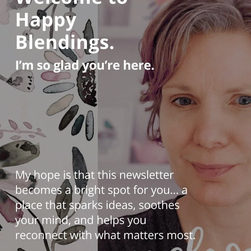 I'm hopping on board the Substack train. Check out my posts on happyblendings.substack.com (link in bio)

Over the years, I&rsquo;ve learned that caring for your creative self doesn&rsquo;t have to mean a big studio, perfect routines, or endless free