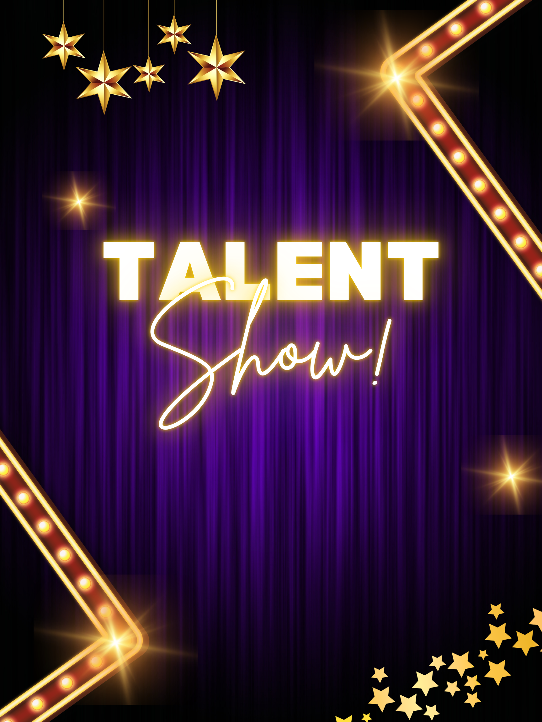 Purple And Gold Theatrical Bright Talent Show Event Poster.png