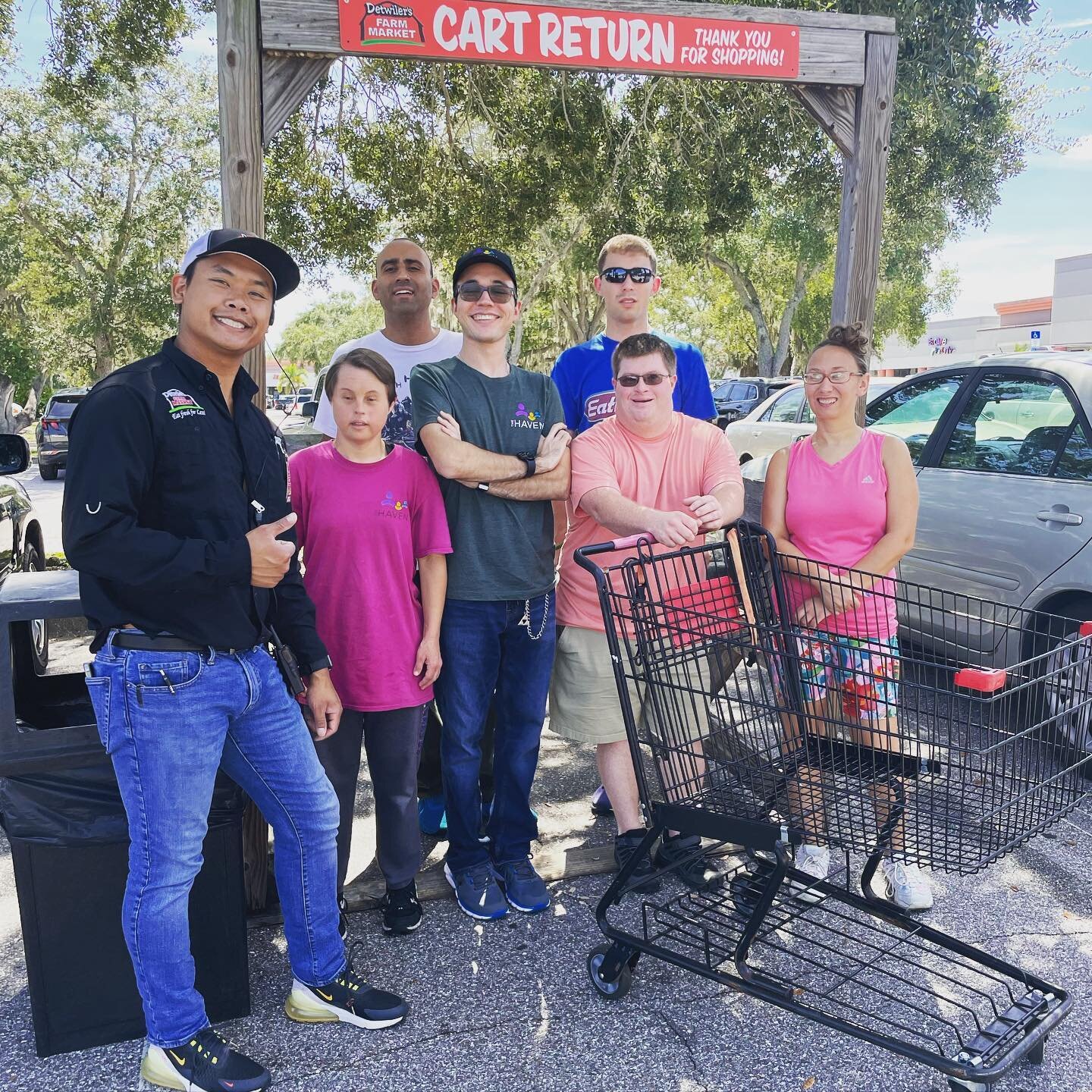 A big THANK YOU! To Mark and our friends at @detwilersmarket for the new shopping cart for our culinary crew!