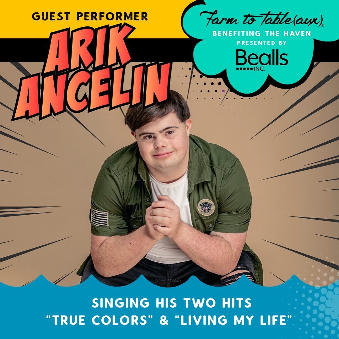 We are SO excited to announce our @studio4forty Farm To Table(aux) performer @arikancelinofficial ! Arik is traveling from Jacksonville to perform his hit songs &ldquo;Living My Life&rdquo; &amp; &ldquo;True Colors&rdquo; at our first-ever GALA! Rapp
