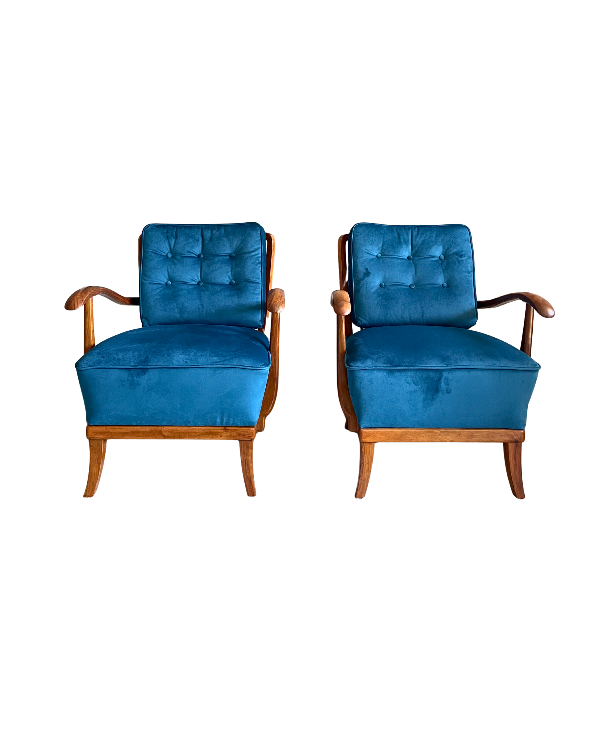 Art Deco armchairs by Gyula Kaesz