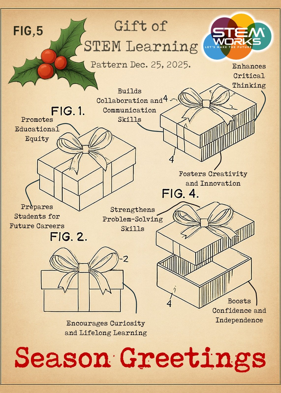 We wish you a joyful Christmas and a bright New Year