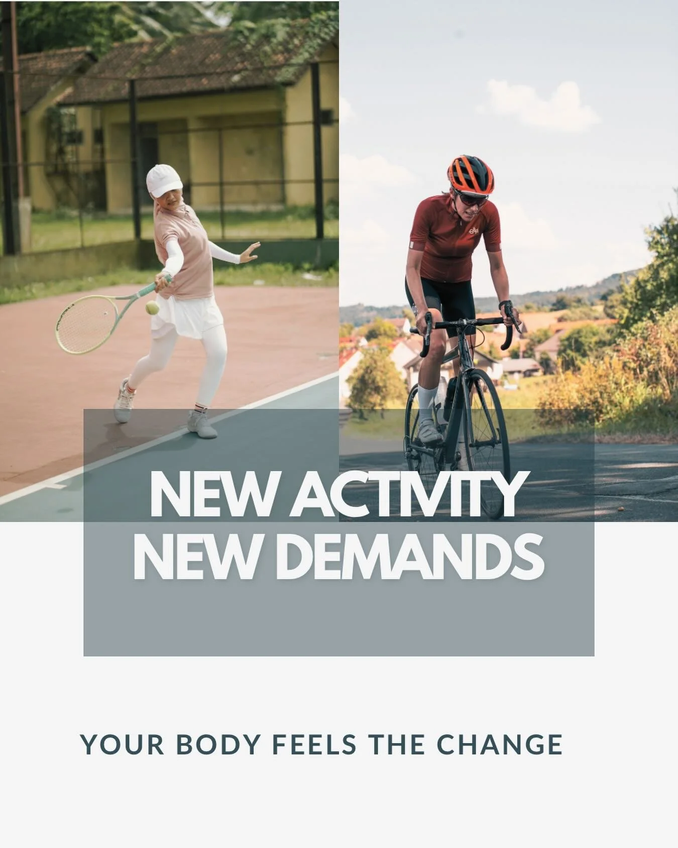 With warmer weather here, our activity levels start to change &mdash; often quickly.

After a slower winter, your body isn&rsquo;t always ready for the sudden increase in movement, which is why we tend to see more injuries this time of year.

Remembe