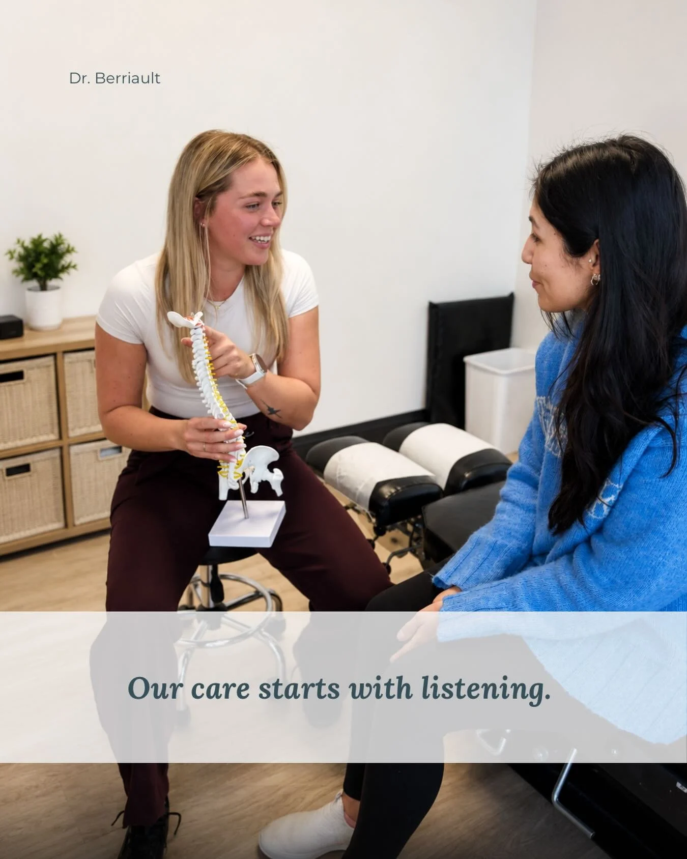 At Good Wellness, care starts with listening. 🤍

Dr. Michaela takes the time to understand your concerns, explain what&rsquo;s going on, and create a treatment plan that fits your lifestyle and goals.

Whether you&rsquo;re dealing with pain, stiffne