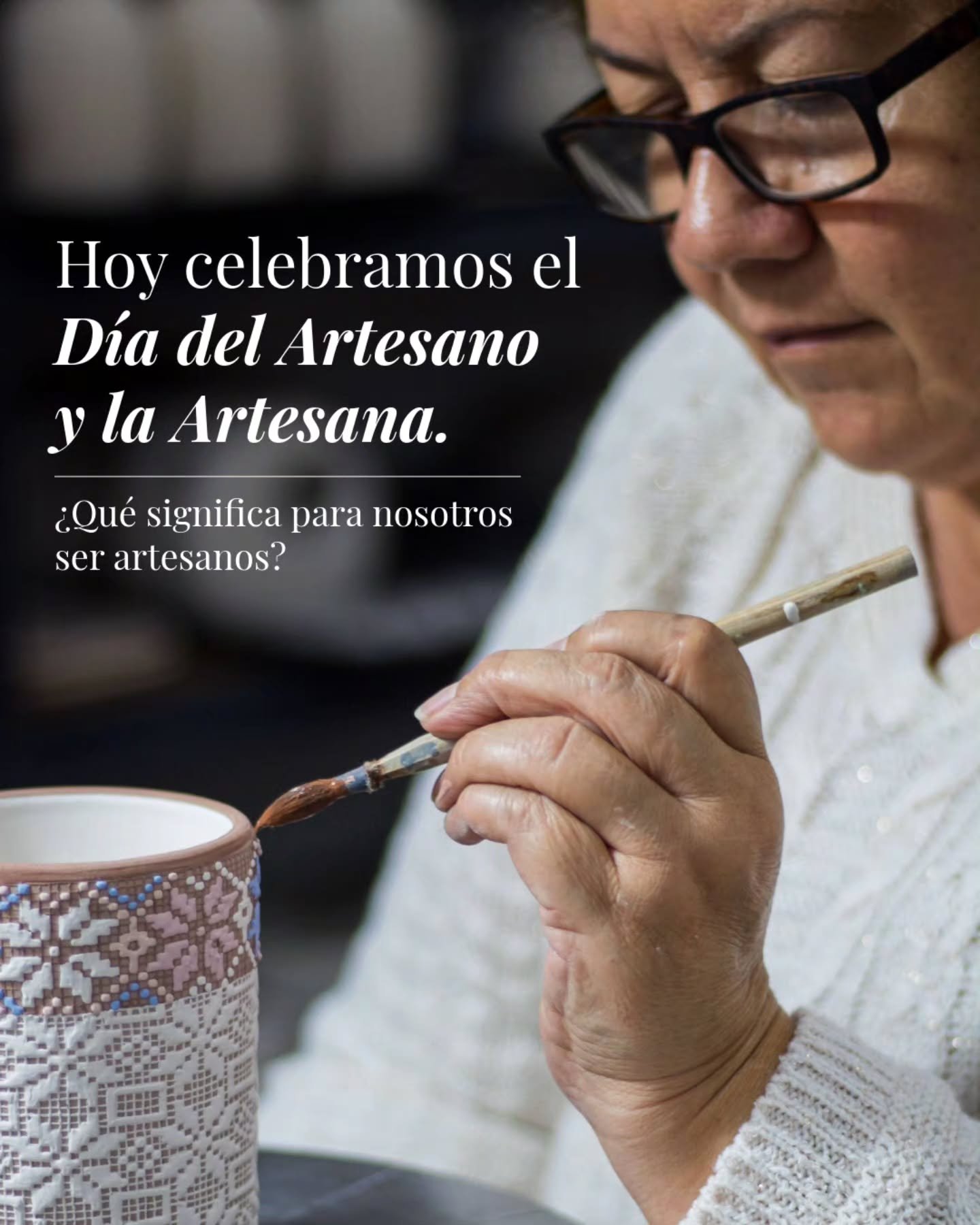 En nuestro taller, el calendario no se mide en d&iacute;as, sino en hornadas, piezas y pedidos.

Sin embargo, hoy es un d&iacute;a especial, ya que celebramos el D&iacute;a Internacional del Artesano y la Artesana. Para nosotros, el trabajo que reali