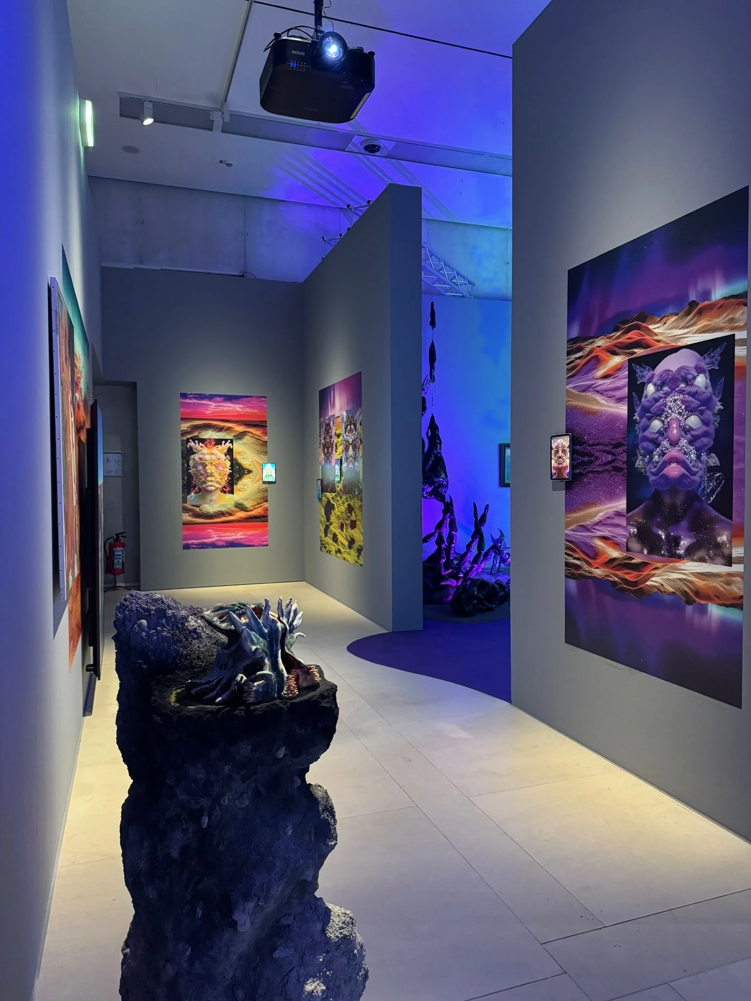 Vue de l'exposition, Hyper Créatures, 2025, Musée Max Ernst