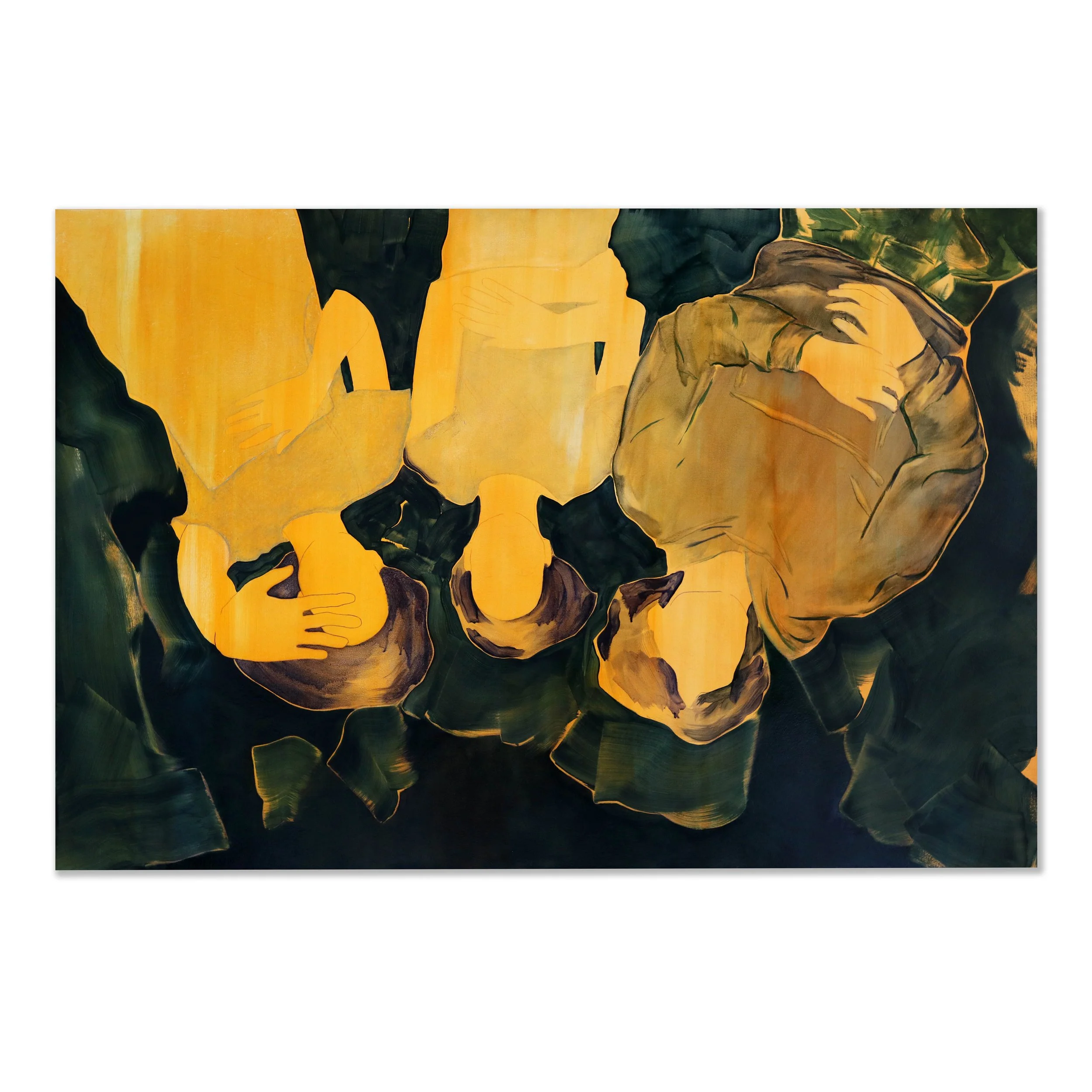 Ils vont où les anges quand ils meurent ? 2023, huile sur toile, 100 x 150 cm, crédit photo Emeline Degraeve