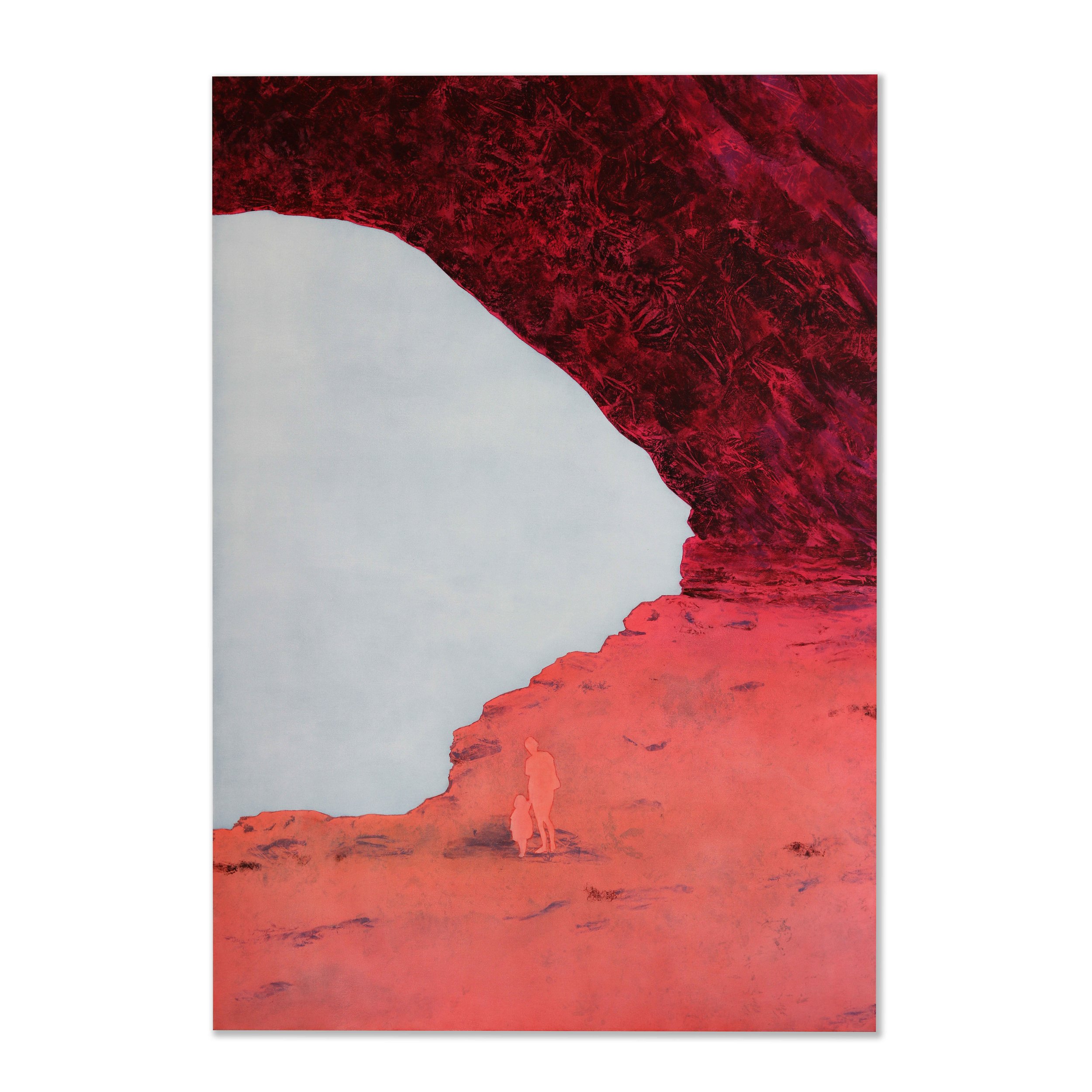 Je disparais en elle, 2023, huile sur toile, 200 x 140 cm, crédit photo Emeline Degraeve