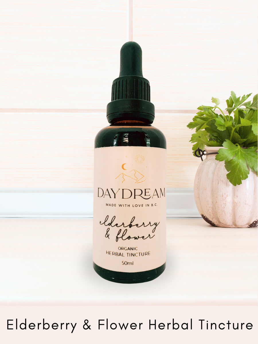 Elderberry and Flower Herbal Tincture Loyal to Nature Daydream Organics.png