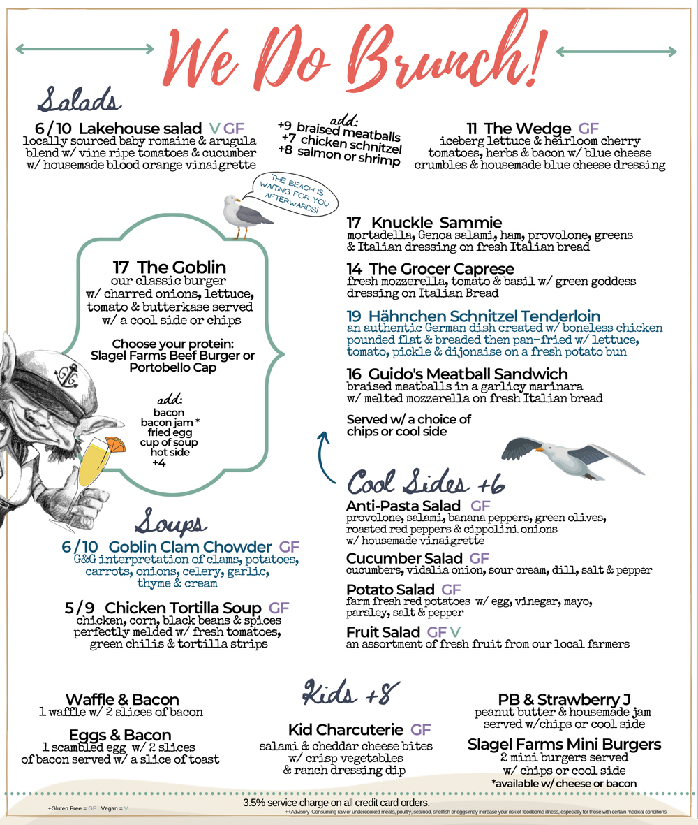 menu 1 brunch — Goblin & The Grocer