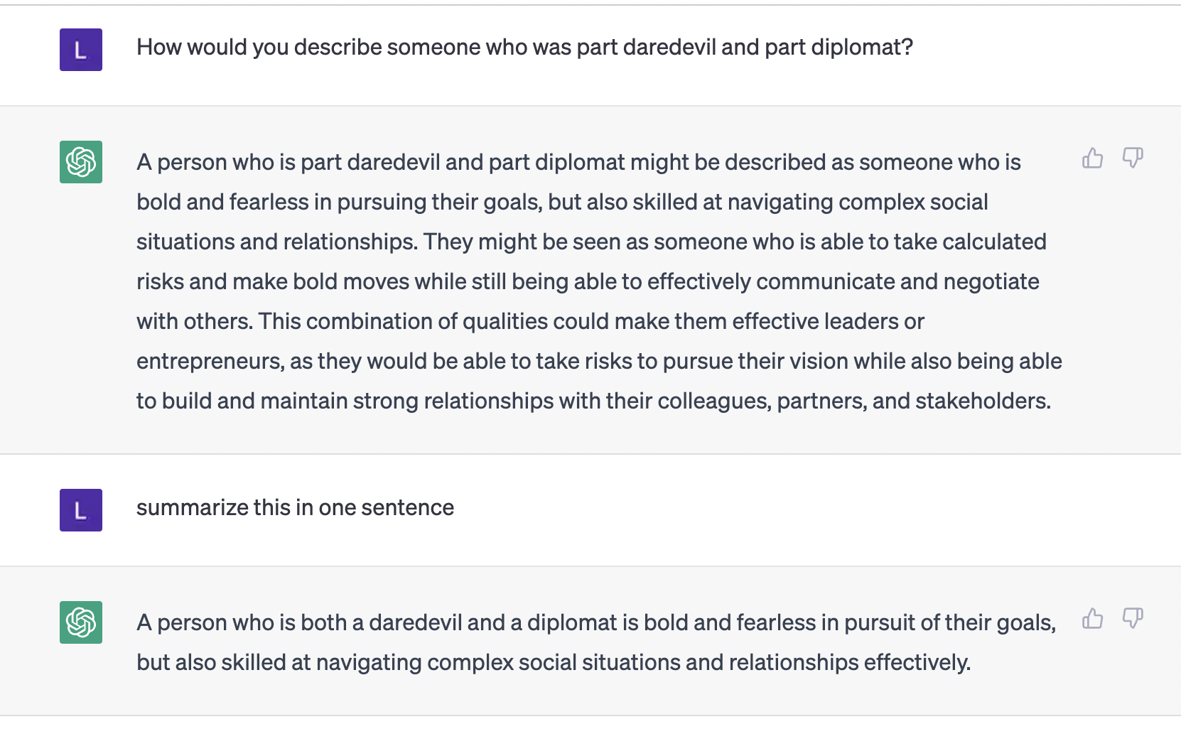 I asked ChatGPT a question. This is what they said.