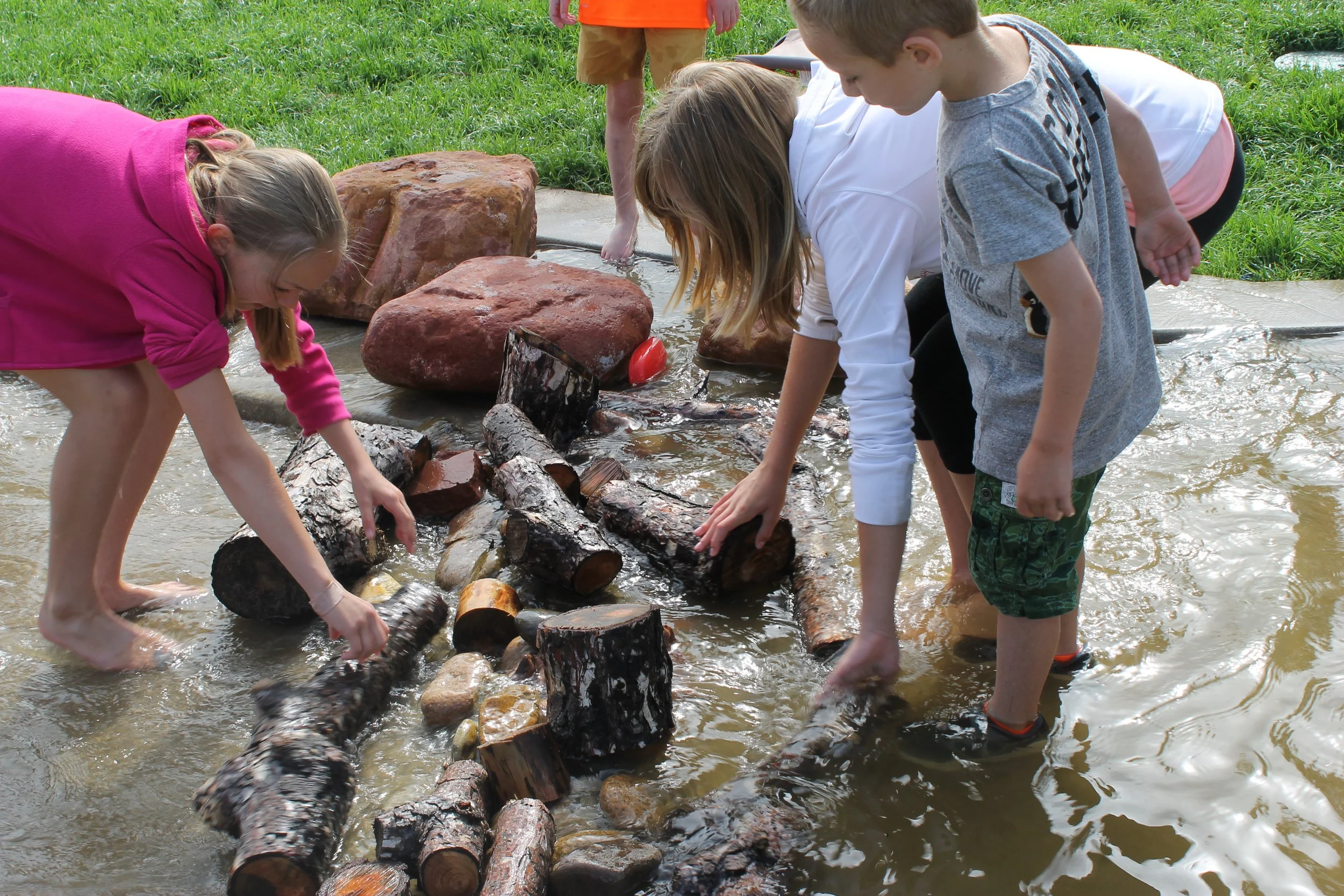 Joy Park Denver children building with natural materials