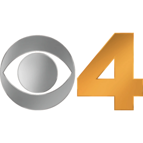 CBS 4 logo with eye symbol and number 4 in gold.