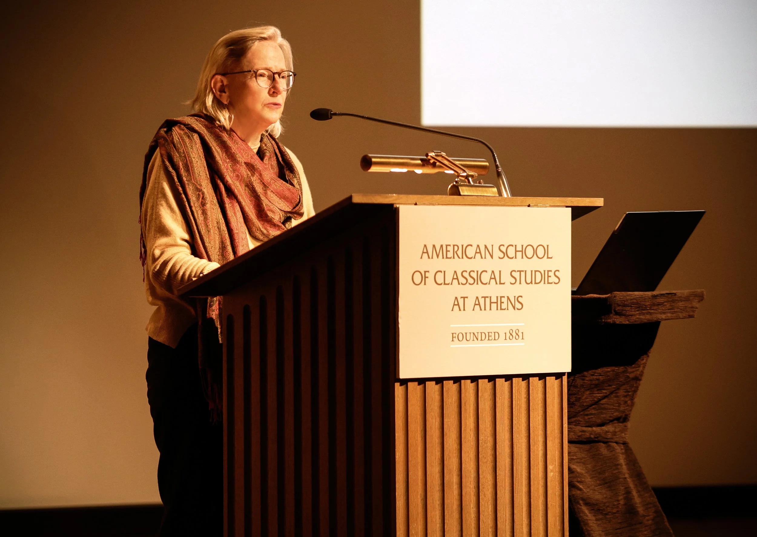 Opening comments by Bonna Wescoat, Director of the American School of Classical Studies at Athens