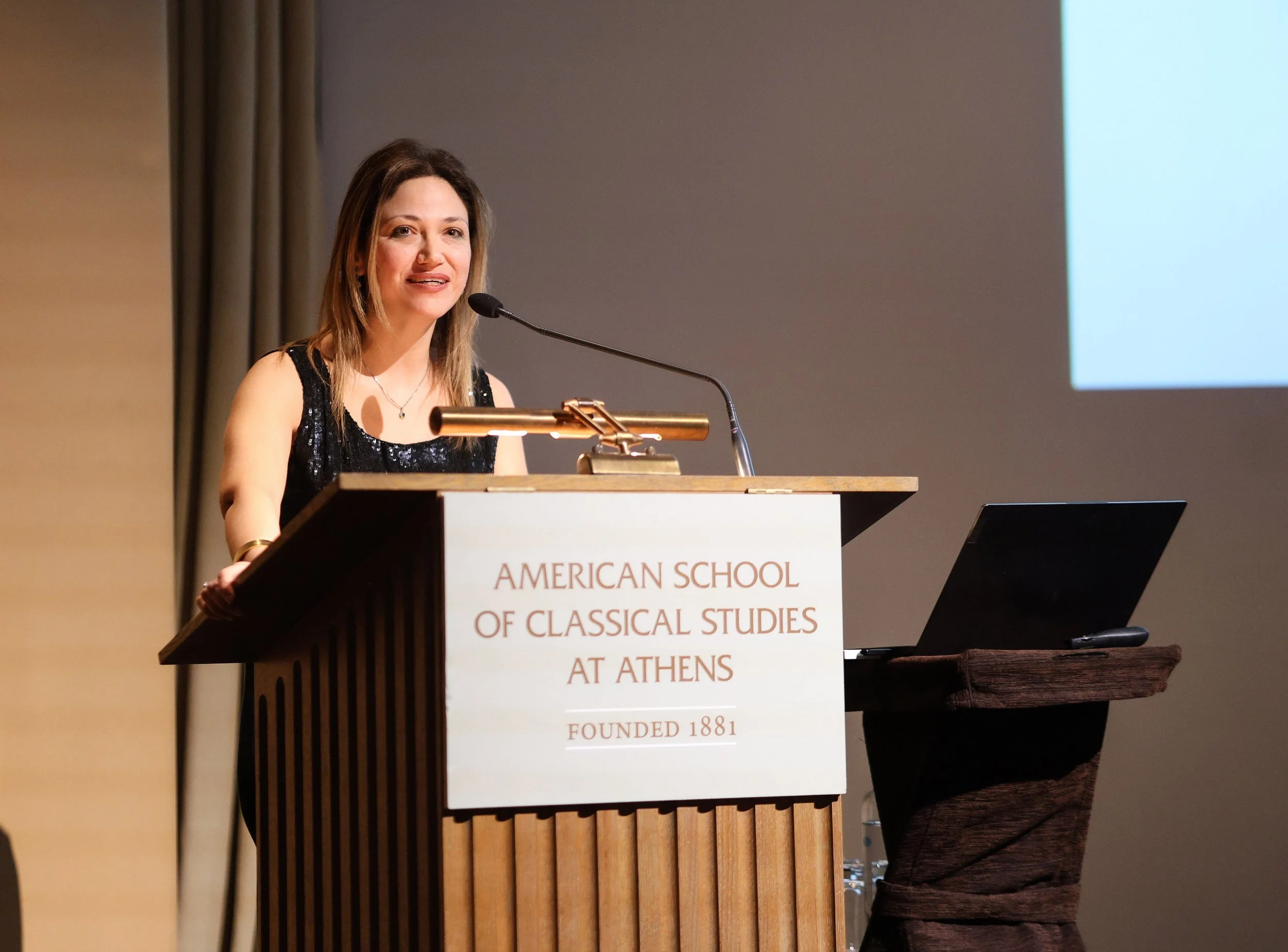  Ioanna Karamanou, Professor of Classics, Aristotle University Thessaloniki speaking on How the Ancient Greeks Can Speak to 21st-Century Crises