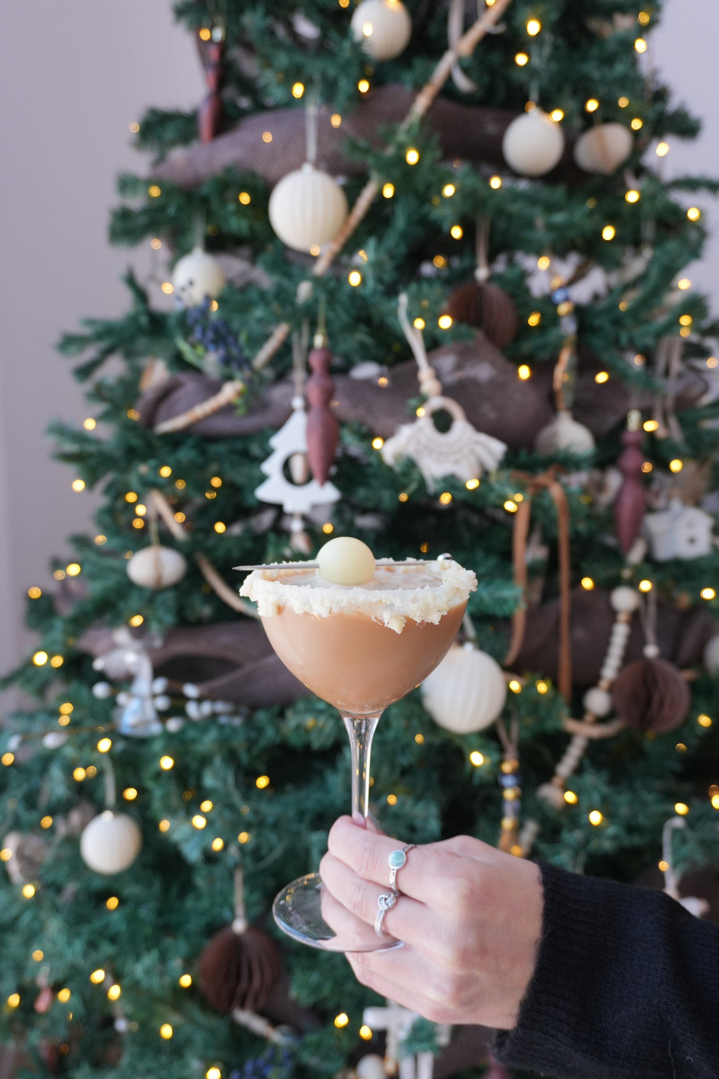 Espresso martini noix de macadam &amp; chocolat blanc