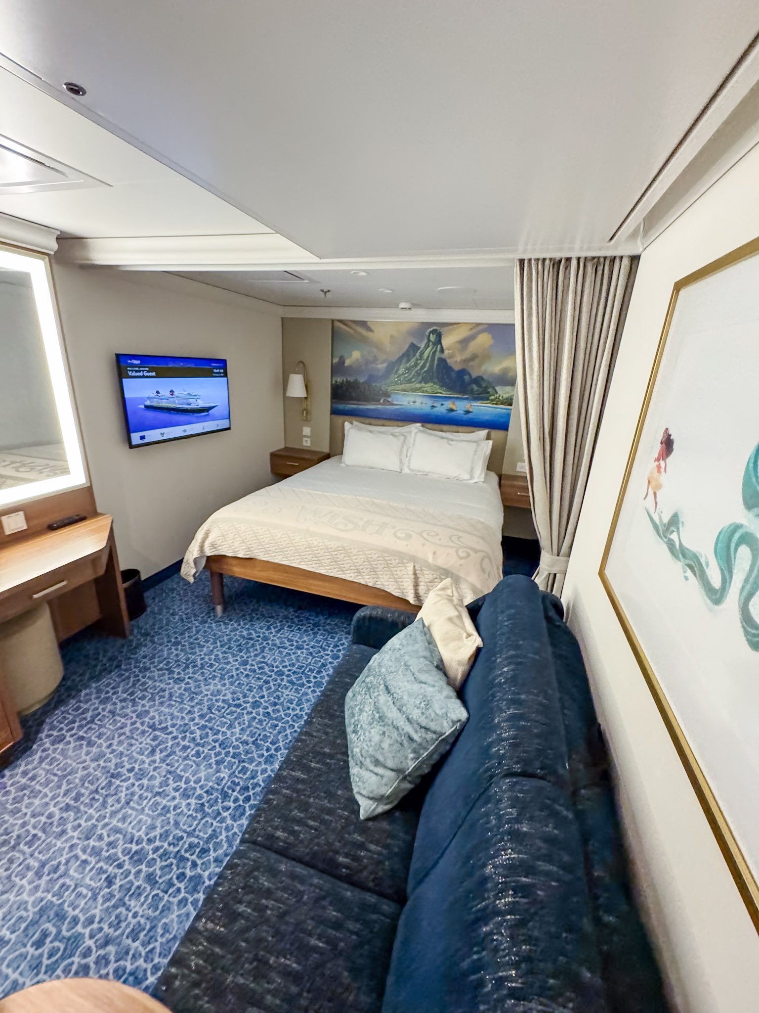 Interior Stateroom on the Disney Wish