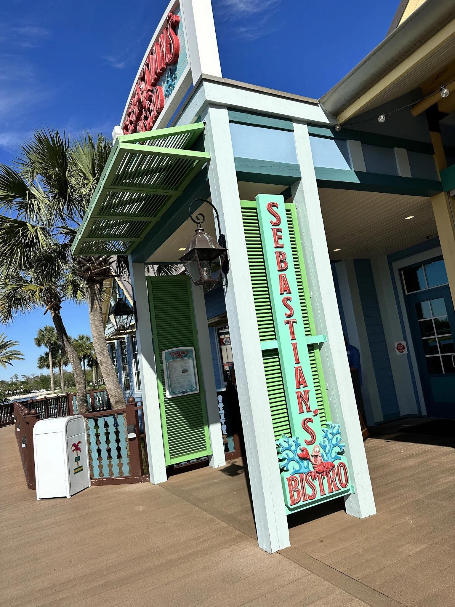 sebastian's bistro restaurant at disney's caribbean beach resort