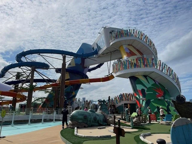 water slides on a royal caribbean cruise ship