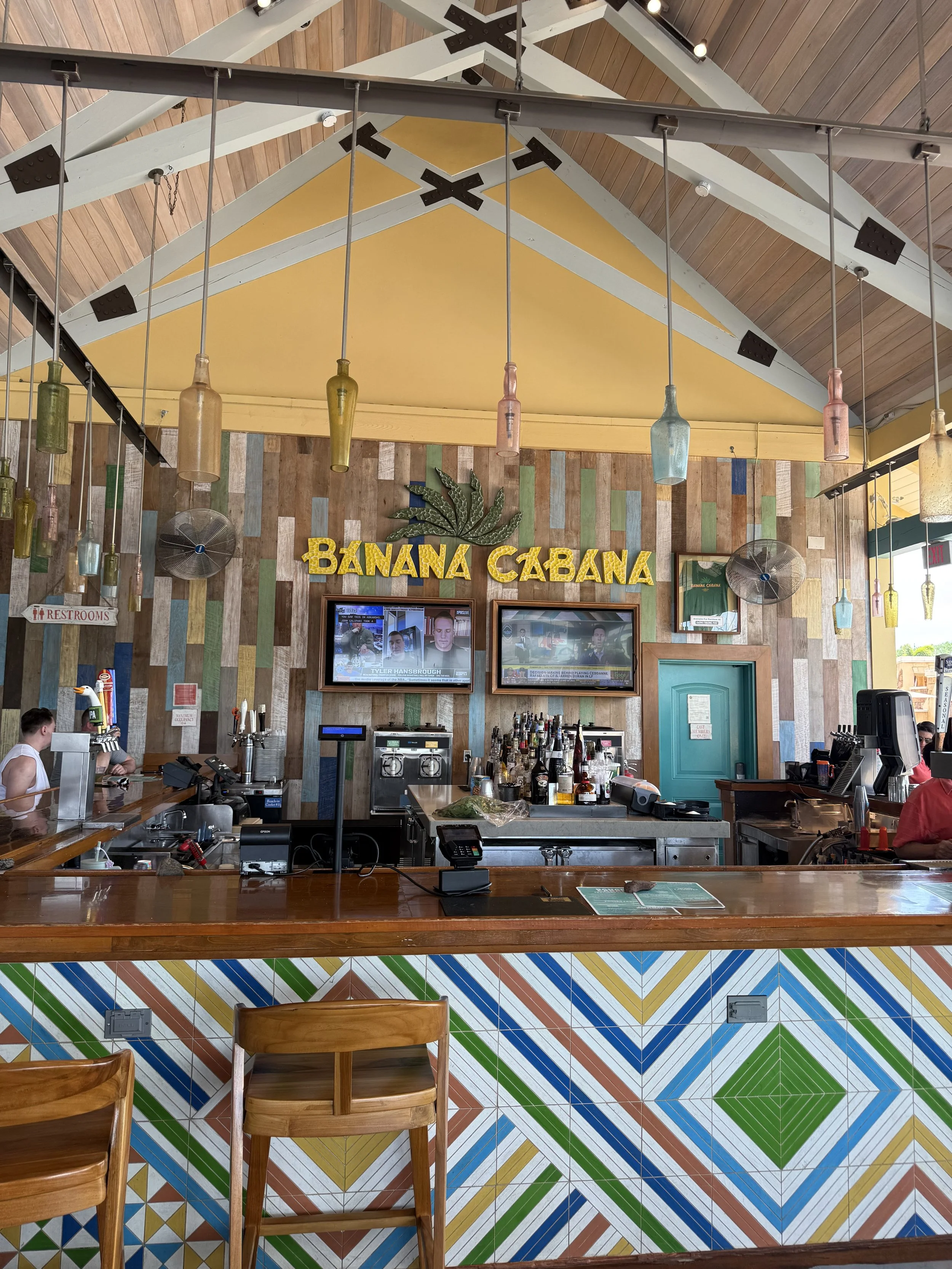 banana cabana pool bar at caribbean beach resort