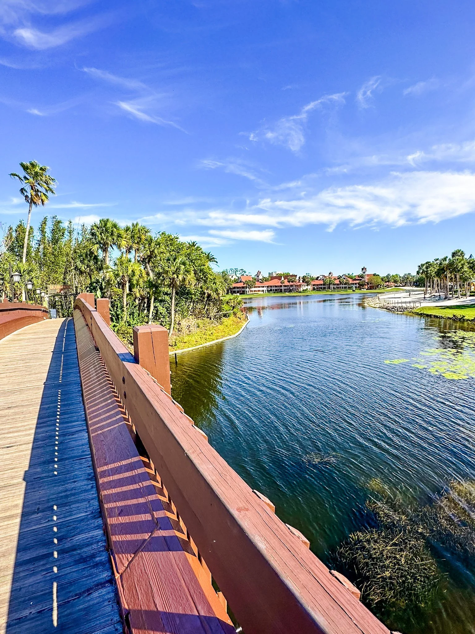 Caribbean beach resort bridge