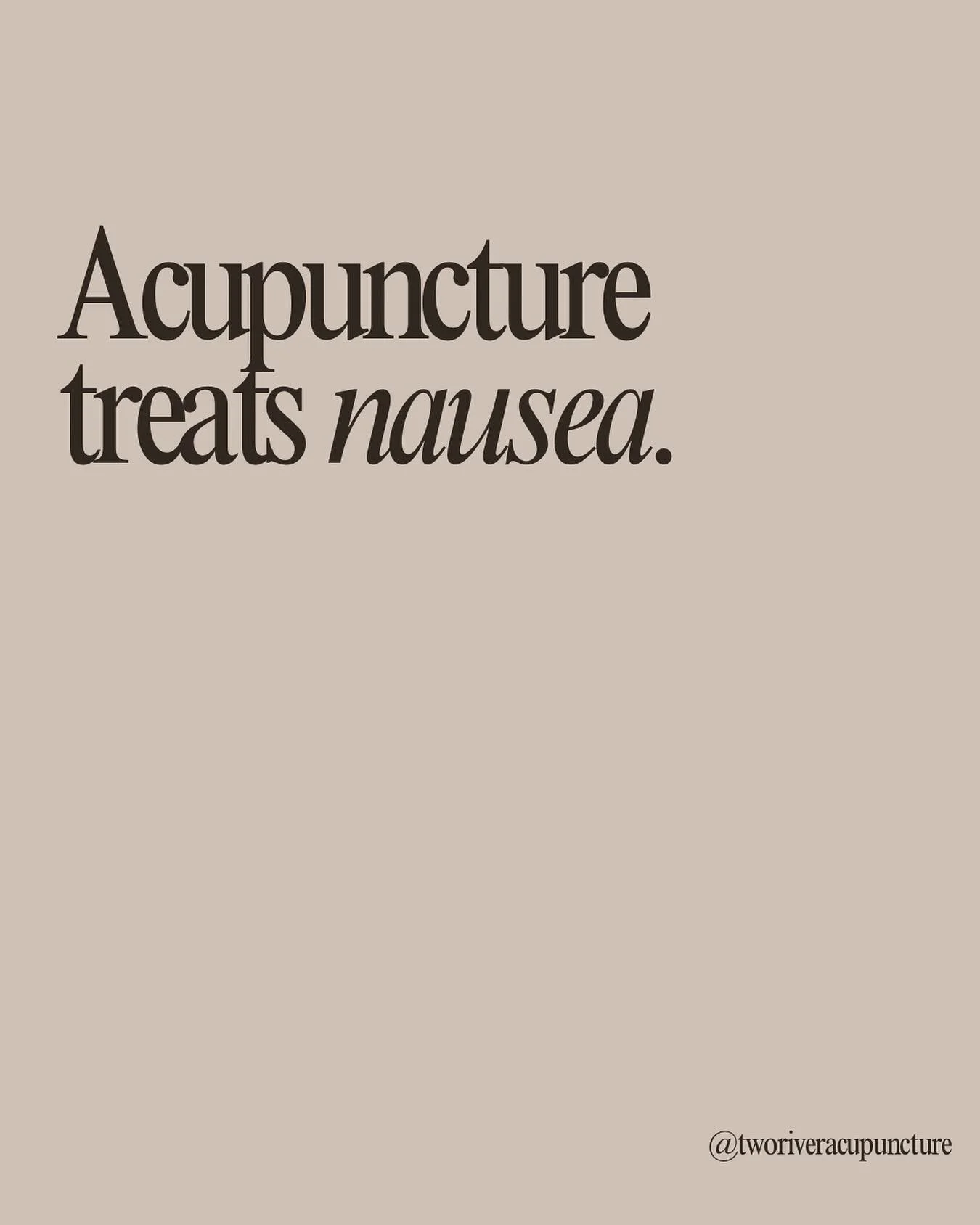 | ACUPUNCTURE FOR MORNING SICKNESS | 
clinically proven and safe during pregnancy, acupuncture, significantly reduces nausea experienced at any time of the day (not just the AM) by activating sensory nerves that communicate with the brain in the spi