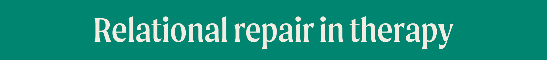 Relational repair in therapy (for those with people-pleasing tendencies)