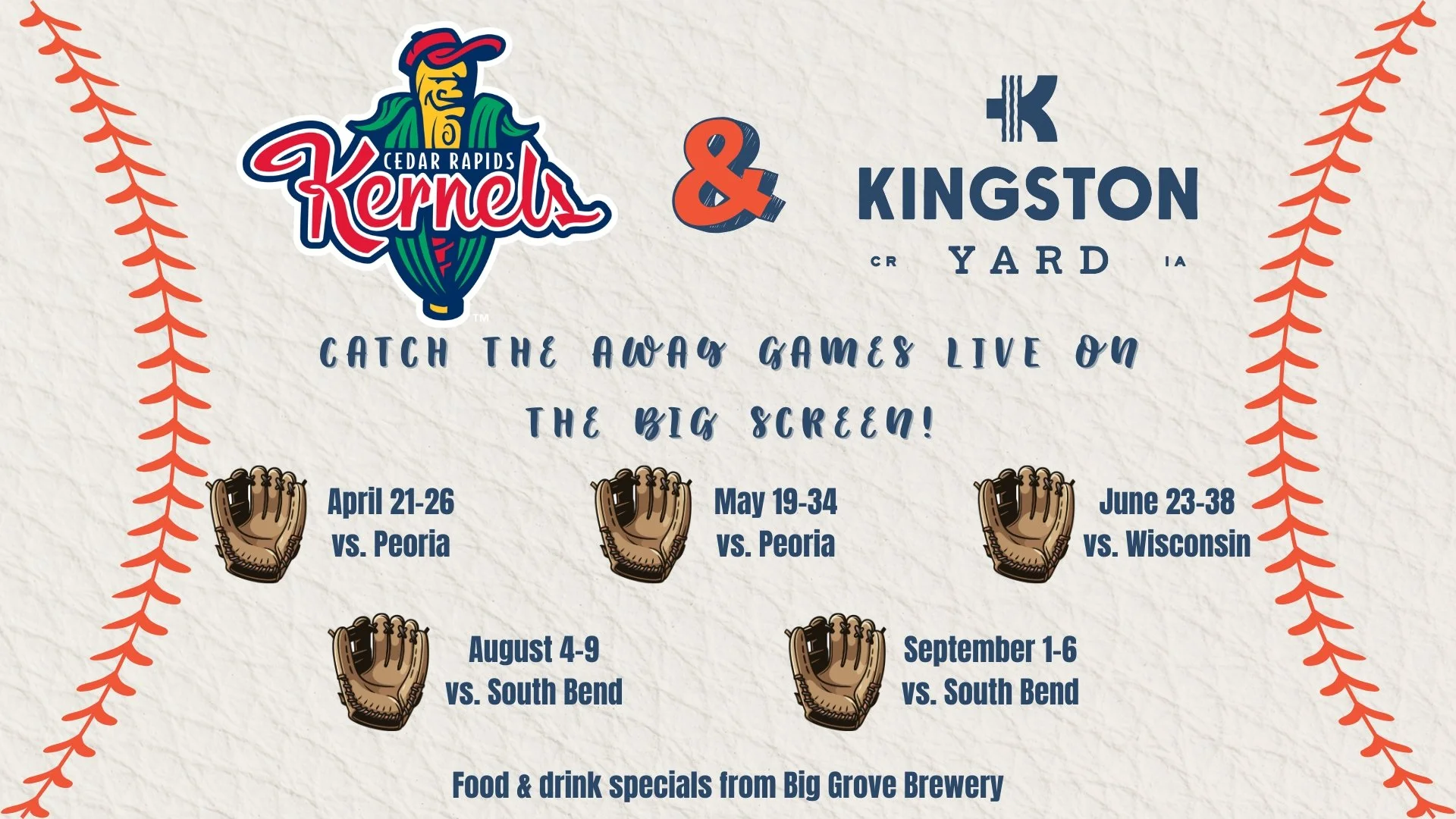 Cedar Rapids Kernels Away Game