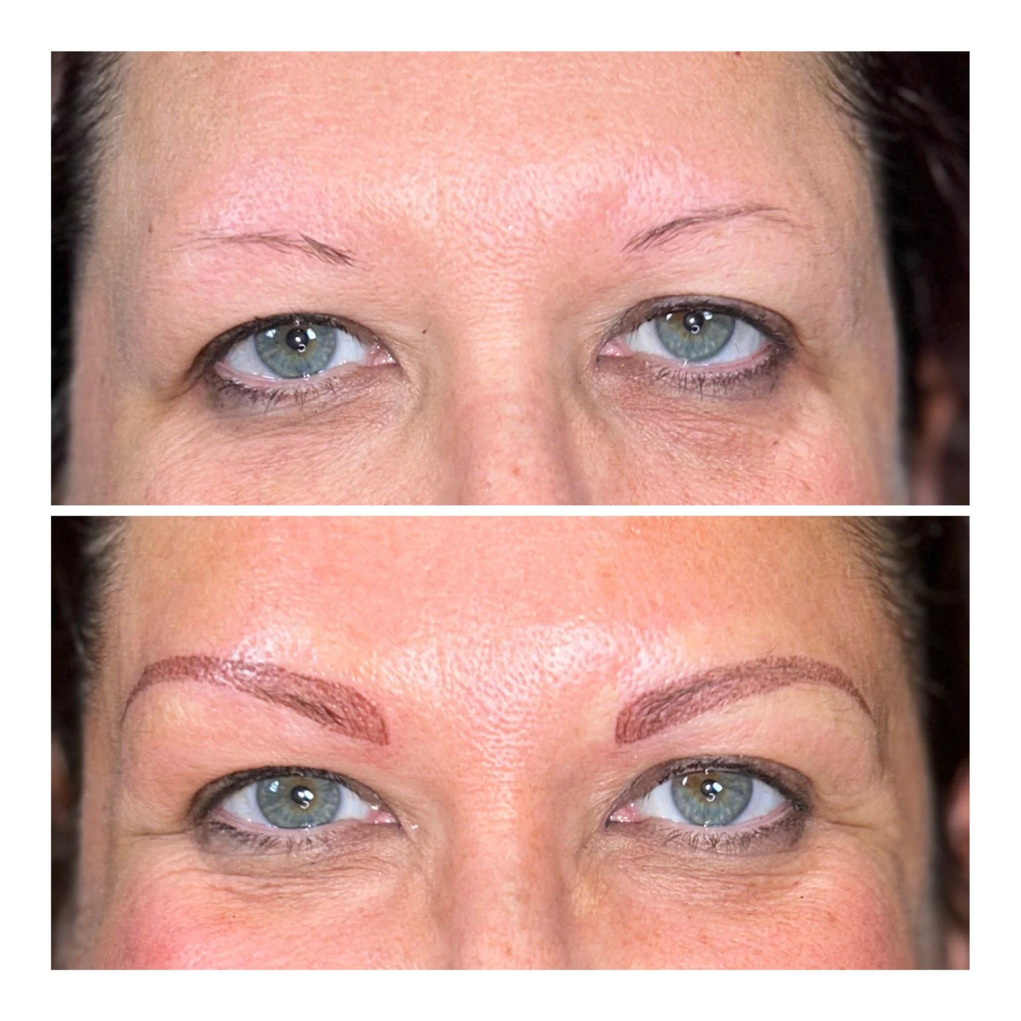 Eyebrows Before & After 