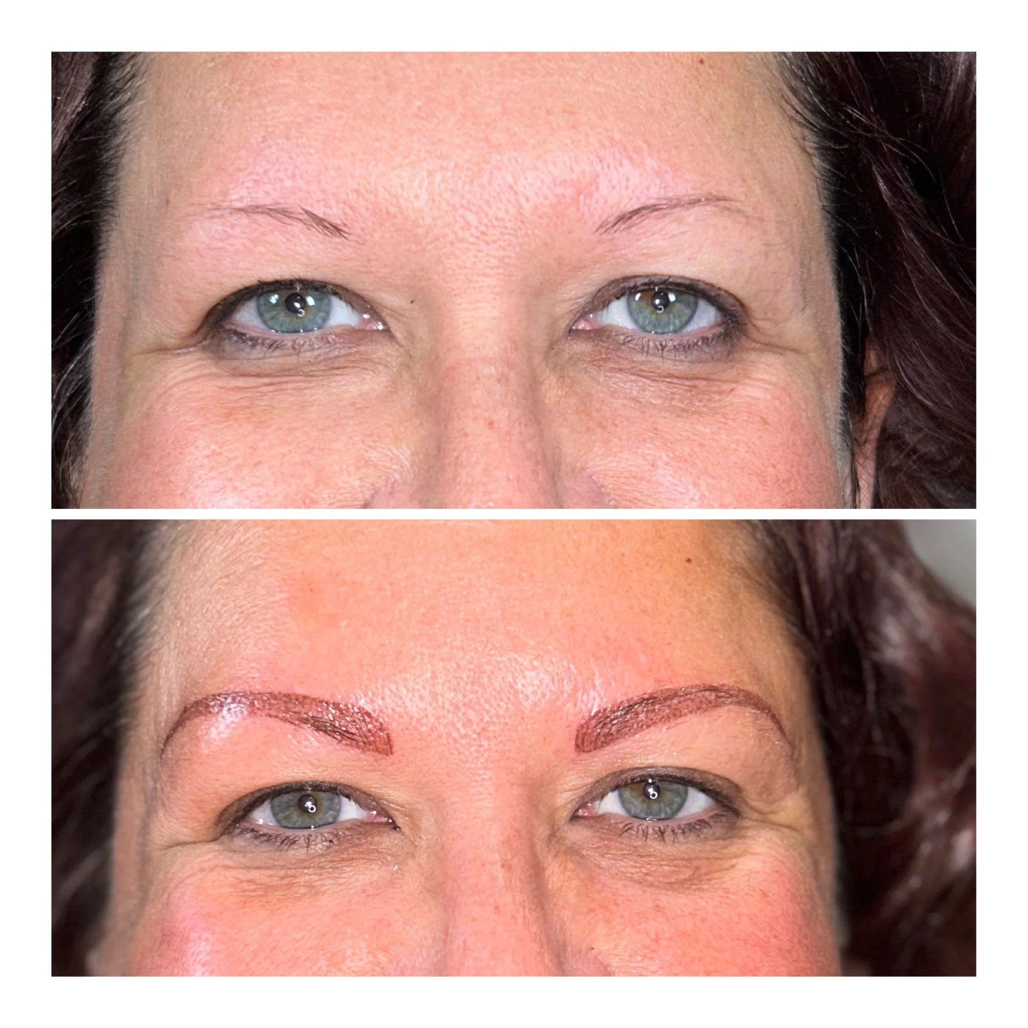 Eyebrows Before & After 