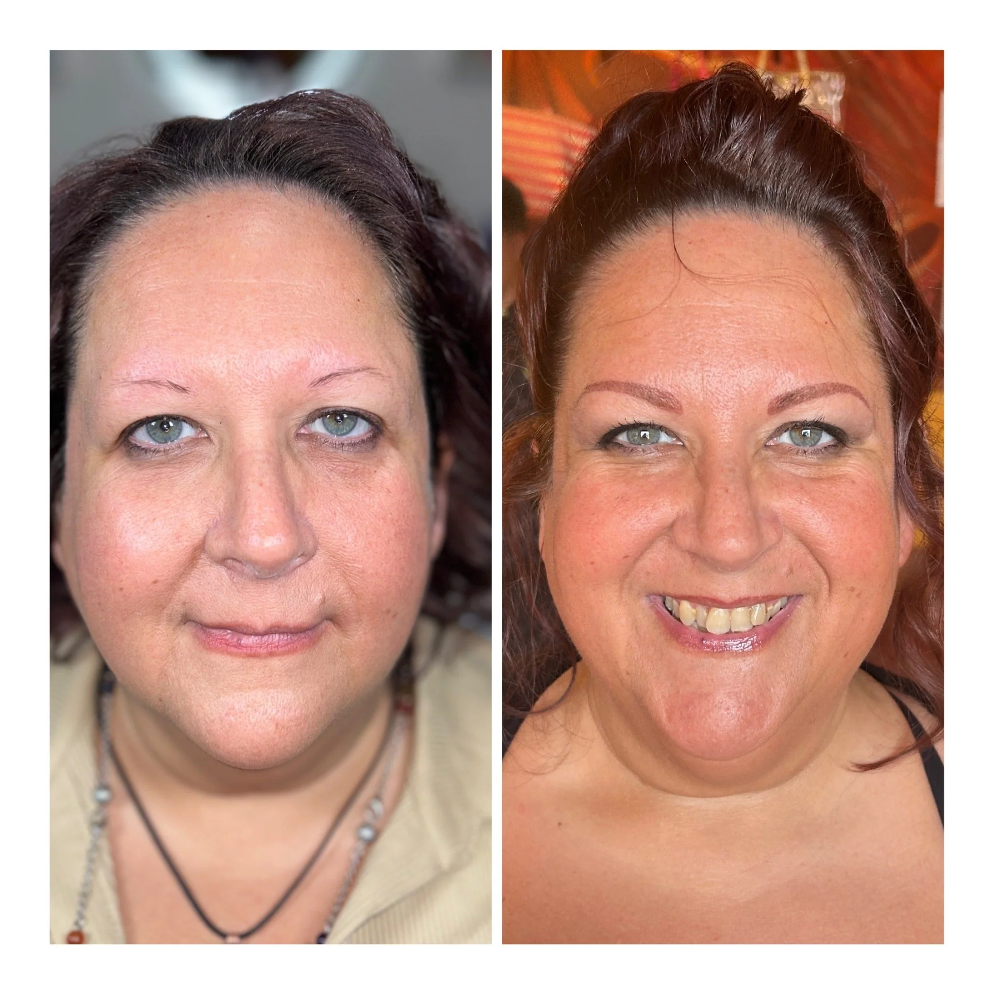 Eyebrows Before & After 