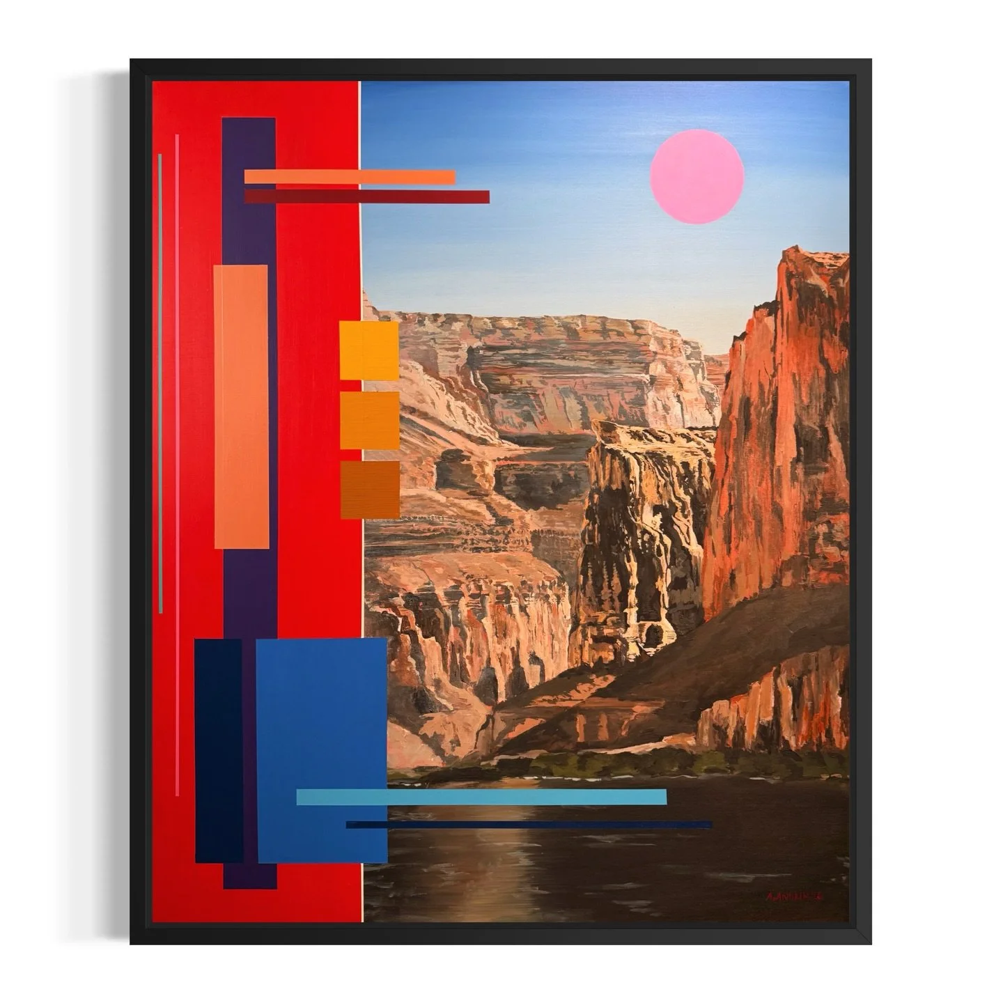 &ldquo;WE KNEW WE&rsquo;D FIGURE IT OUT&rdquo; (Grand Canyon, AZ) - 30x40 acrylic on panel in a custom black floater frame.
.
.
.
#artwork #denverartist #denverartscene #artdad 
.