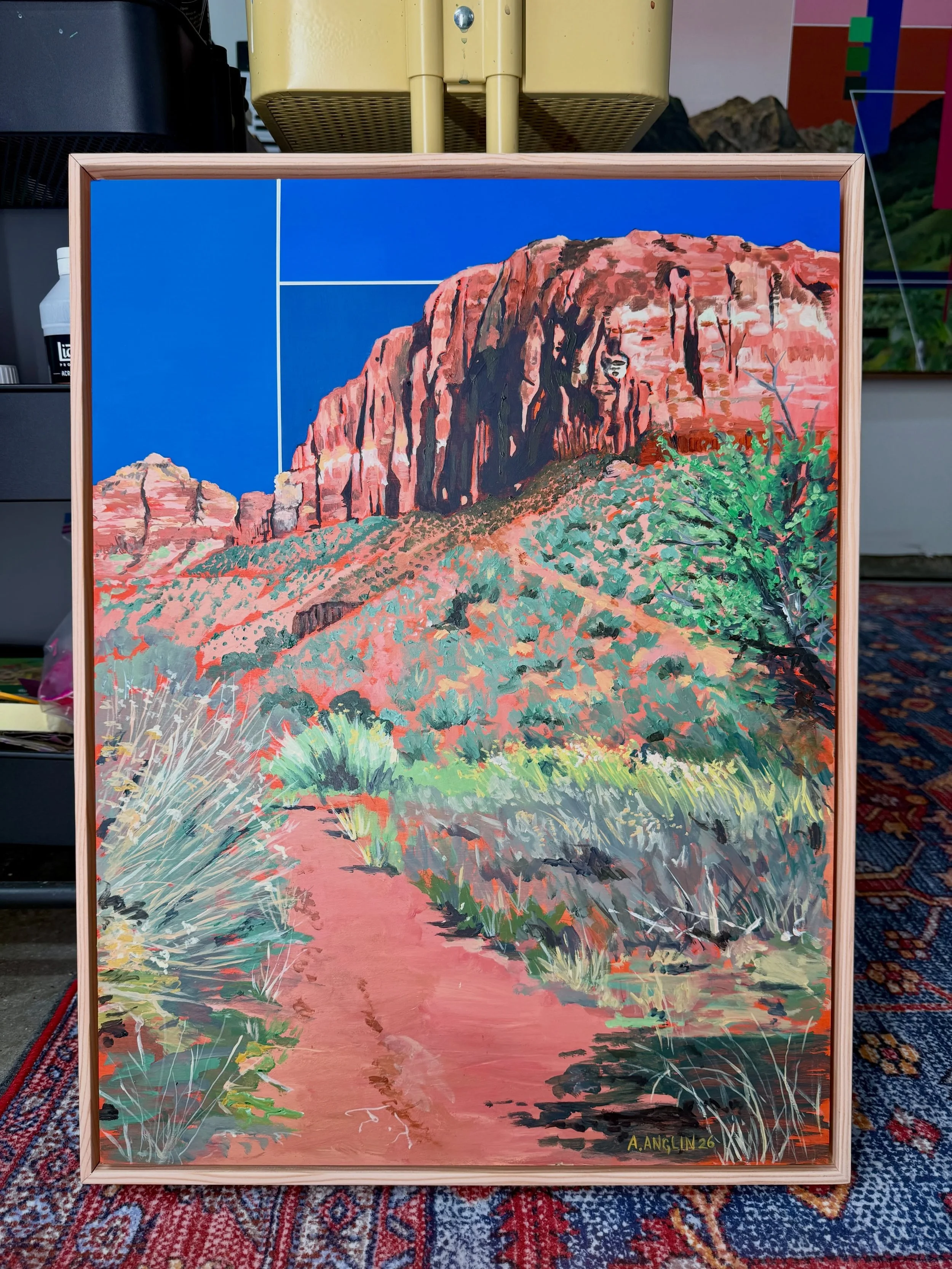 Just finished! Cranking some work in the studio today in prep for @denverartsfestival next week! May 23-24. Come find me! Booth # 102c. ✌️